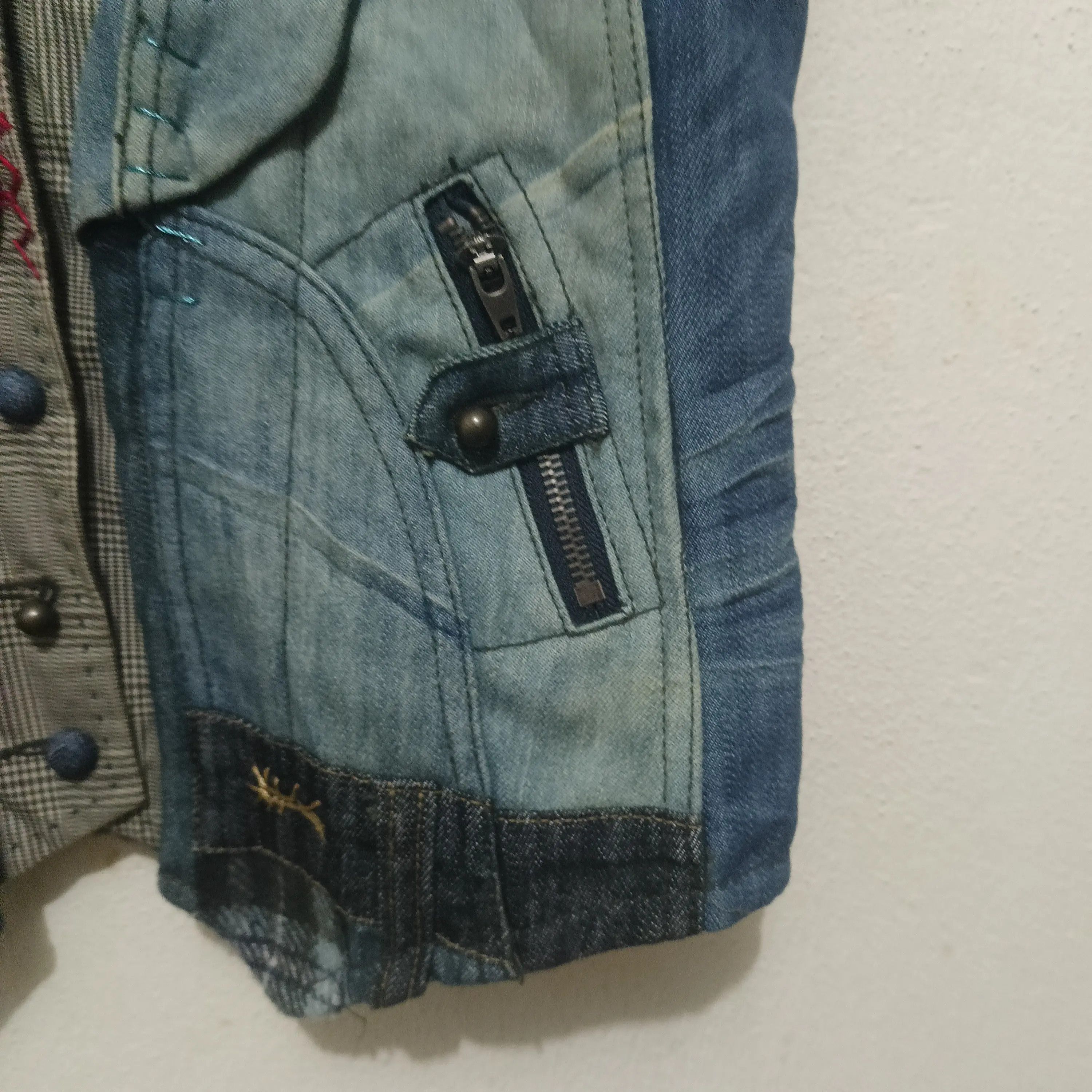 If Six Was Nine 💥Insane💥 Desigual Vests patchwork rare deisgn Size US XS / EU 42 / 0 - 6 Thumbnail