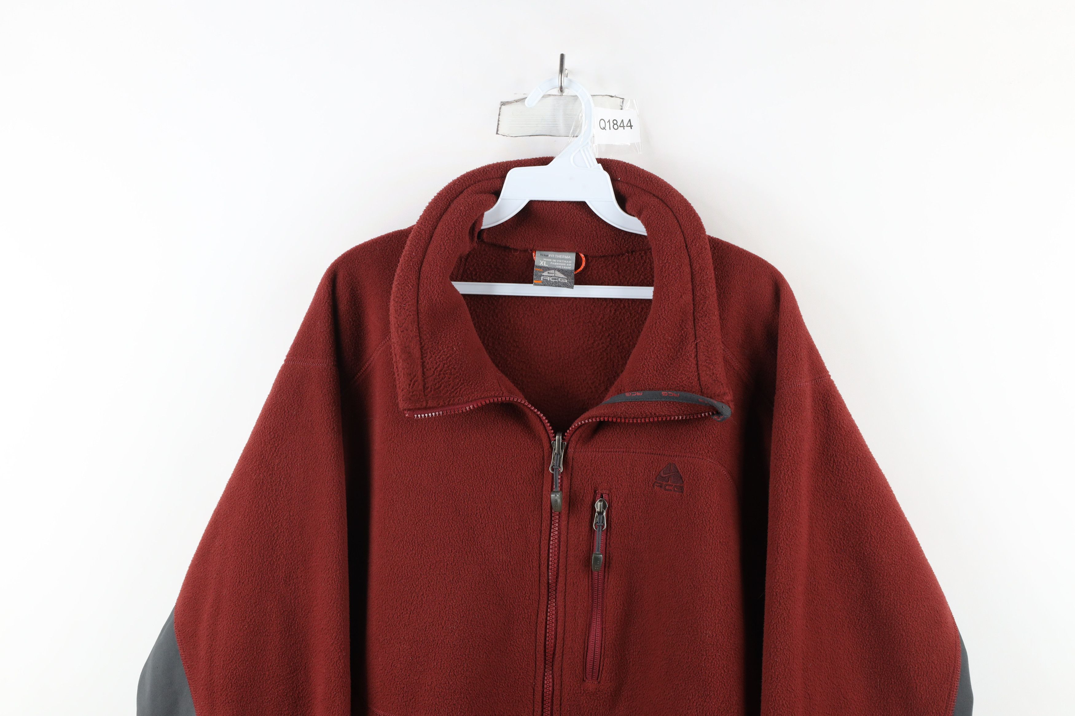 Nike × Vintage Vintage Nike ACG Scott Mini Swoosh Full Zip Fleece Jacket Size US XL / EU 56 / 4 - 2 Thumbnail