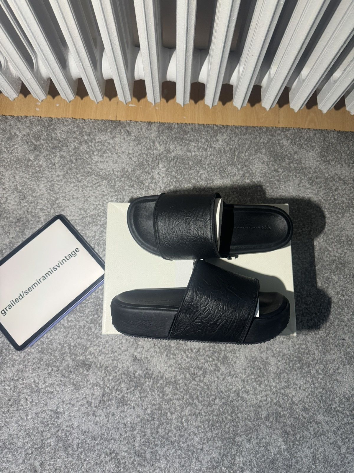 Y-3 Adidas Y-3 Slide Size US 11.5 / EU 44-45 - 1 Thumbnail