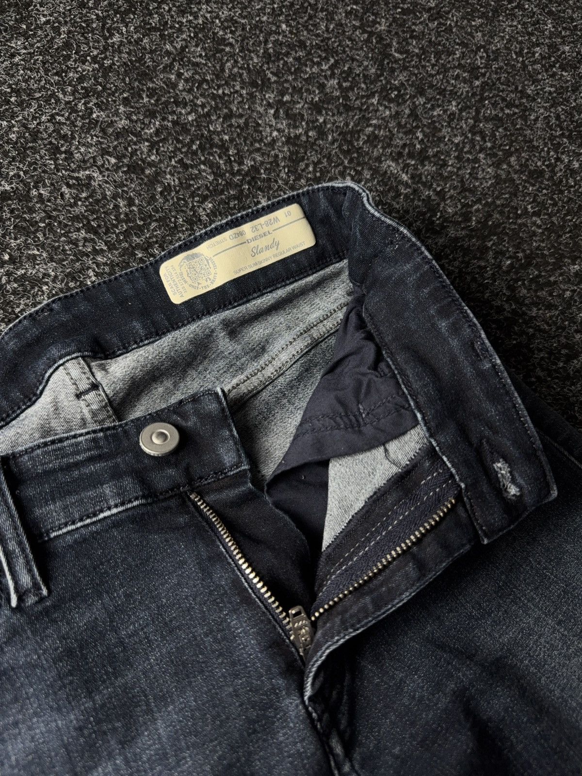 Diesel Luxury Skinny Diesel Slandy 00s Y2K Jeans Denim pants Size 28" / US 6 / IT 42 - 7 Thumbnail