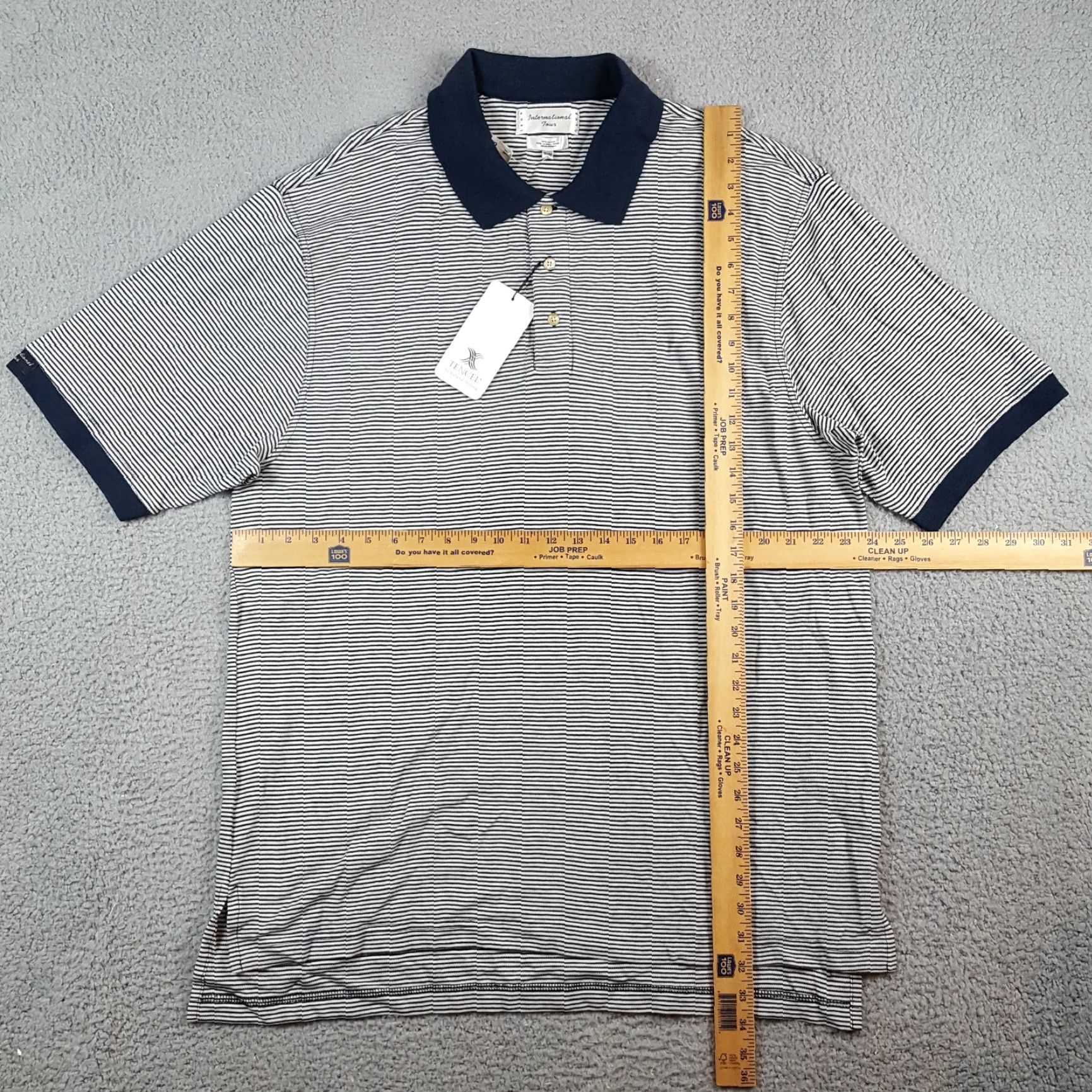 Izod VINTAGE IZOD Polo Shirt Striped Grunge Skater Preppy Size XL Breathable Relaxed Fit Collar Shirt Size US XL / EU 56 / 4 - 5 Thumbnail