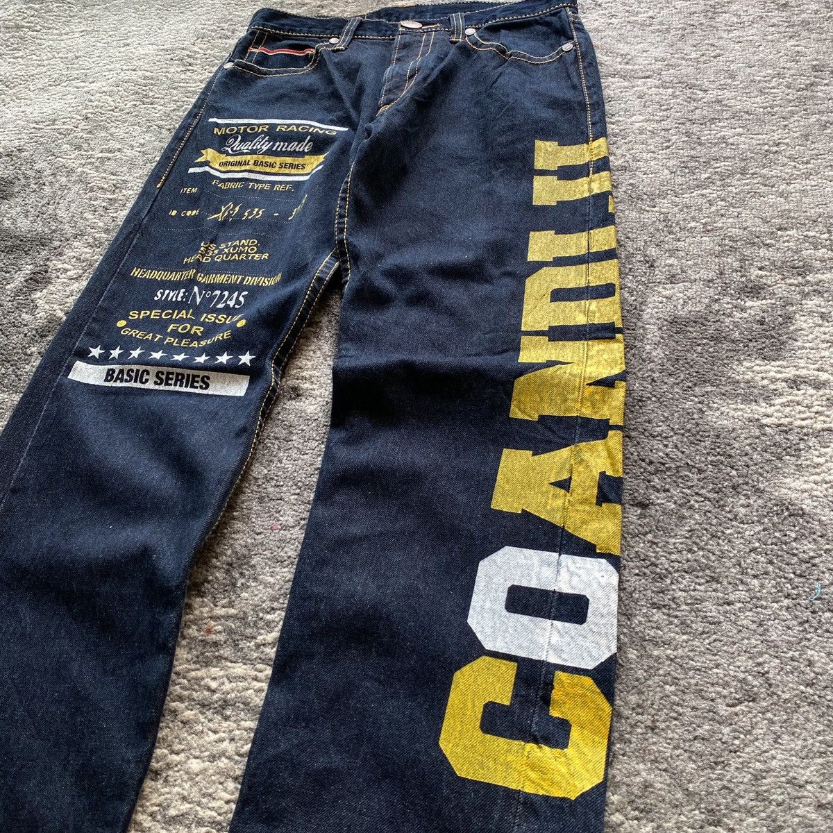 Japanese Brand Vintage CO&LU selvedge motocycle denim Size US 30 / EU 46 - 2 Thumbnail