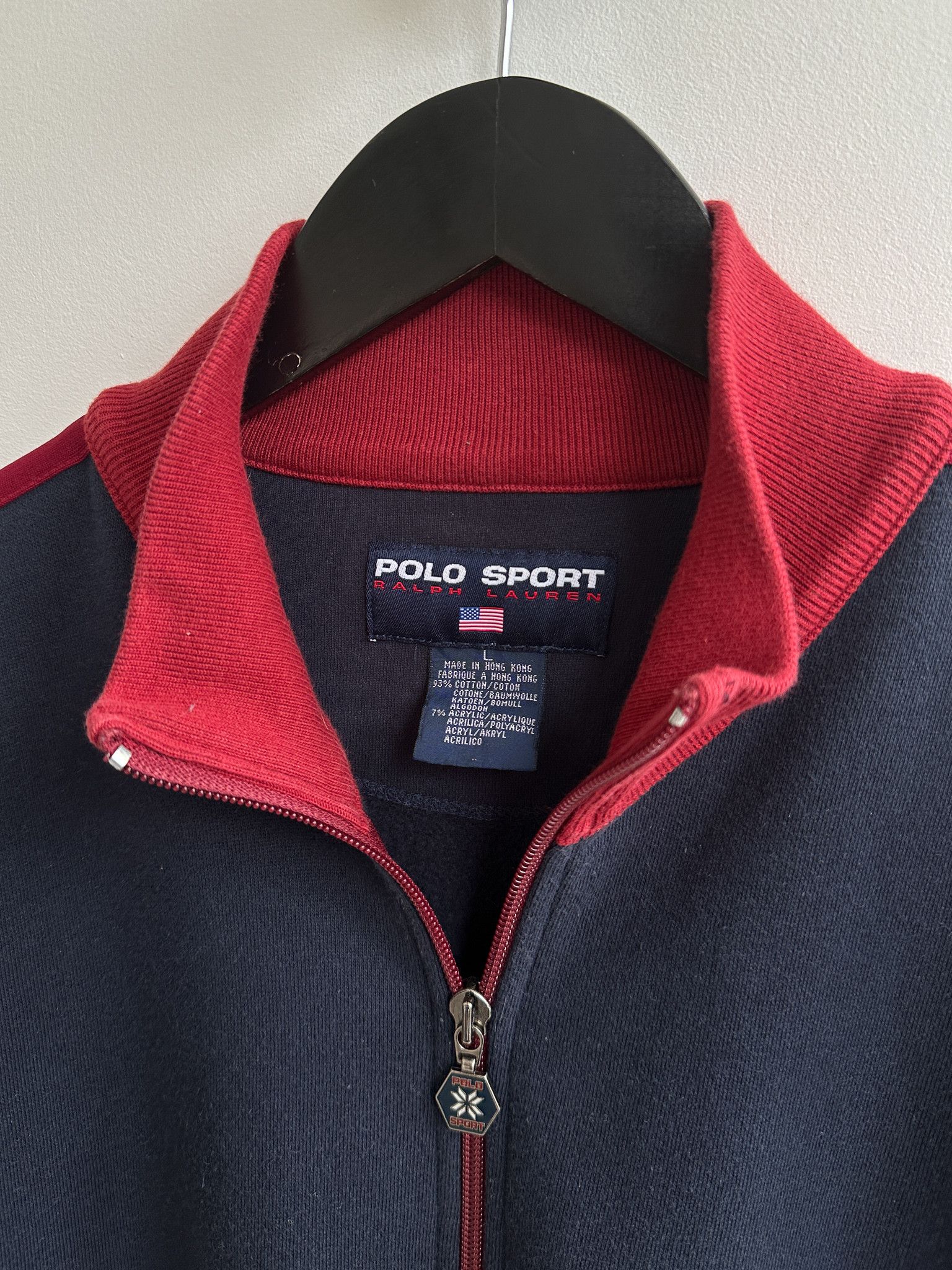 Polo Ralph Lauren Vintage Polo Sport Ralph Lauren Full Zip Cotton Jacket Size US L / EU 52-54 / 3 - 6 Thumbnail