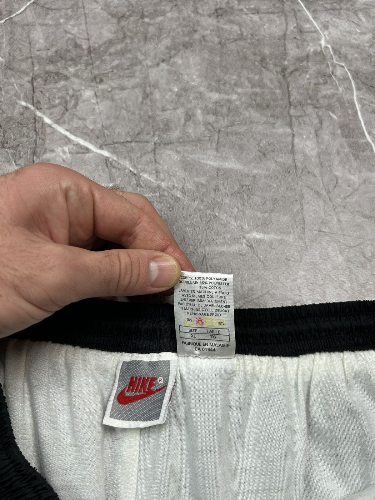 Nike × Vintage Vintage Nike drill jogger pants black Size US 34 / EU 50 - 9 Thumbnail