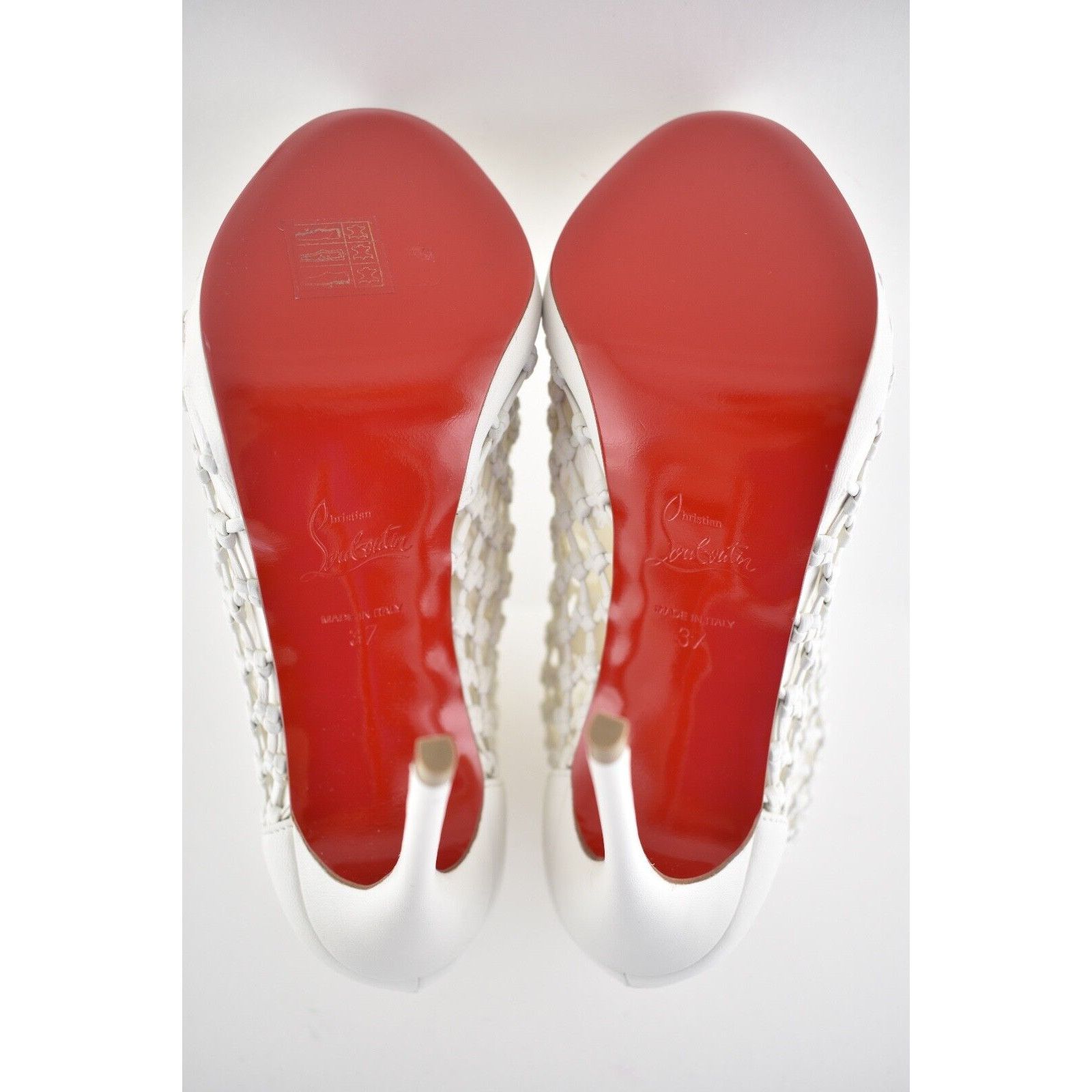 Christian Louboutin Christian Louboutin Porligat 120 White Latte Caged Boot Size US 7 / IT 37 - 12 Thumbnail