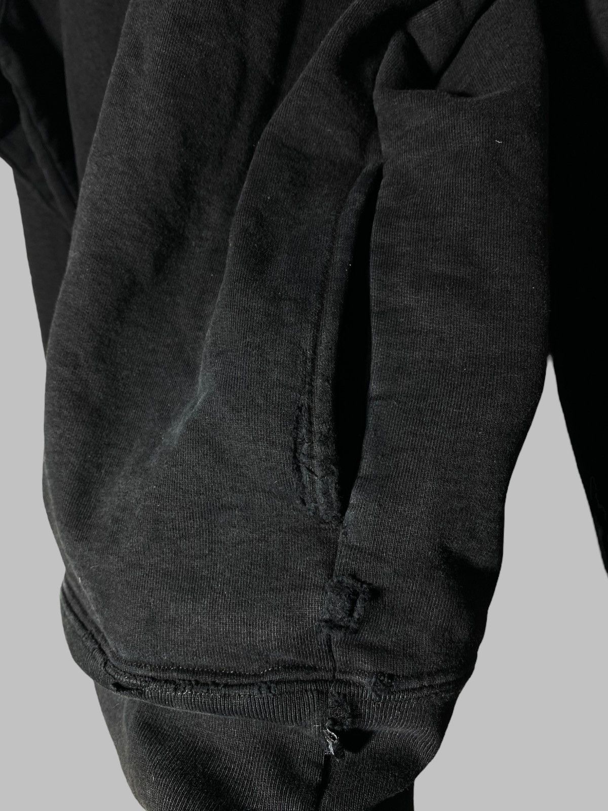 Supreme Supreme S/S 2014 Hooded Crewneck Pullover Black Distressed Size US L / EU 52-54 / 3 - 17 Thumbnail
