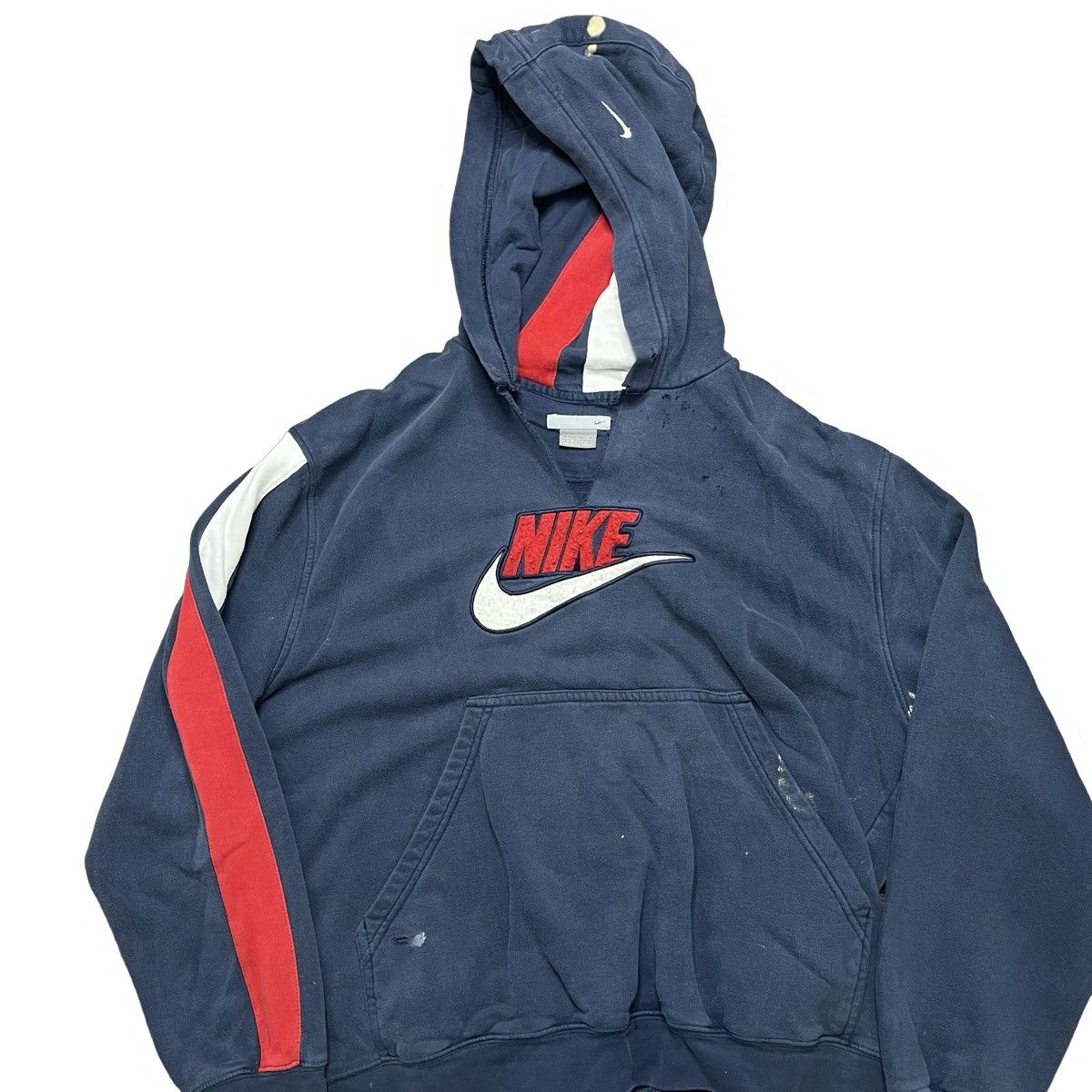 Nike × Vintage vintage y2k thrashed nike hoodie Size US XL / EU 56 / 4 - 1 Thumbnail