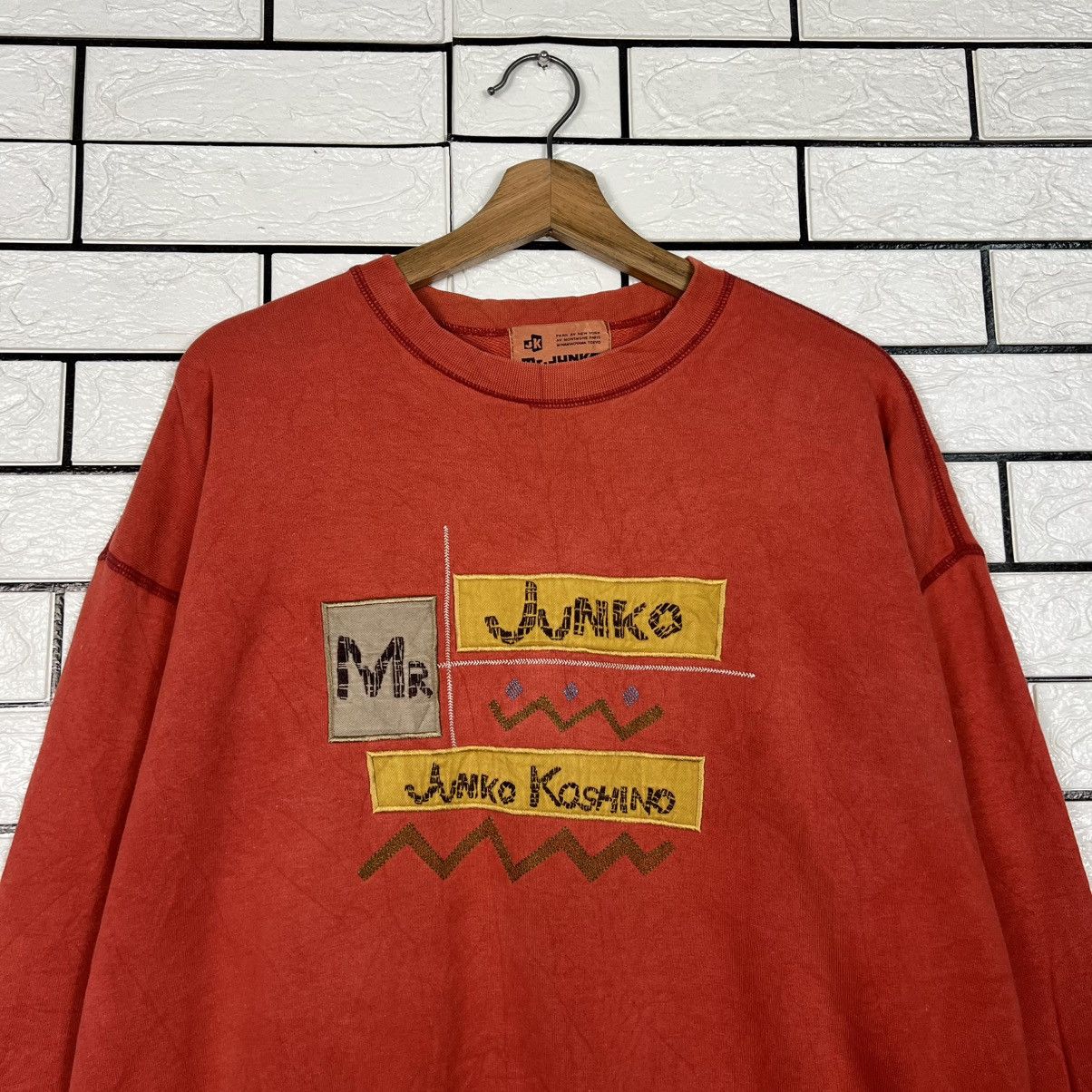 Mr. Junko Vintage 90s MR. JUNKO KOSHINO Crewneck Sweatshirt #4279-C194 Size US L / EU 52-54 / 3 - 2 Thumbnail