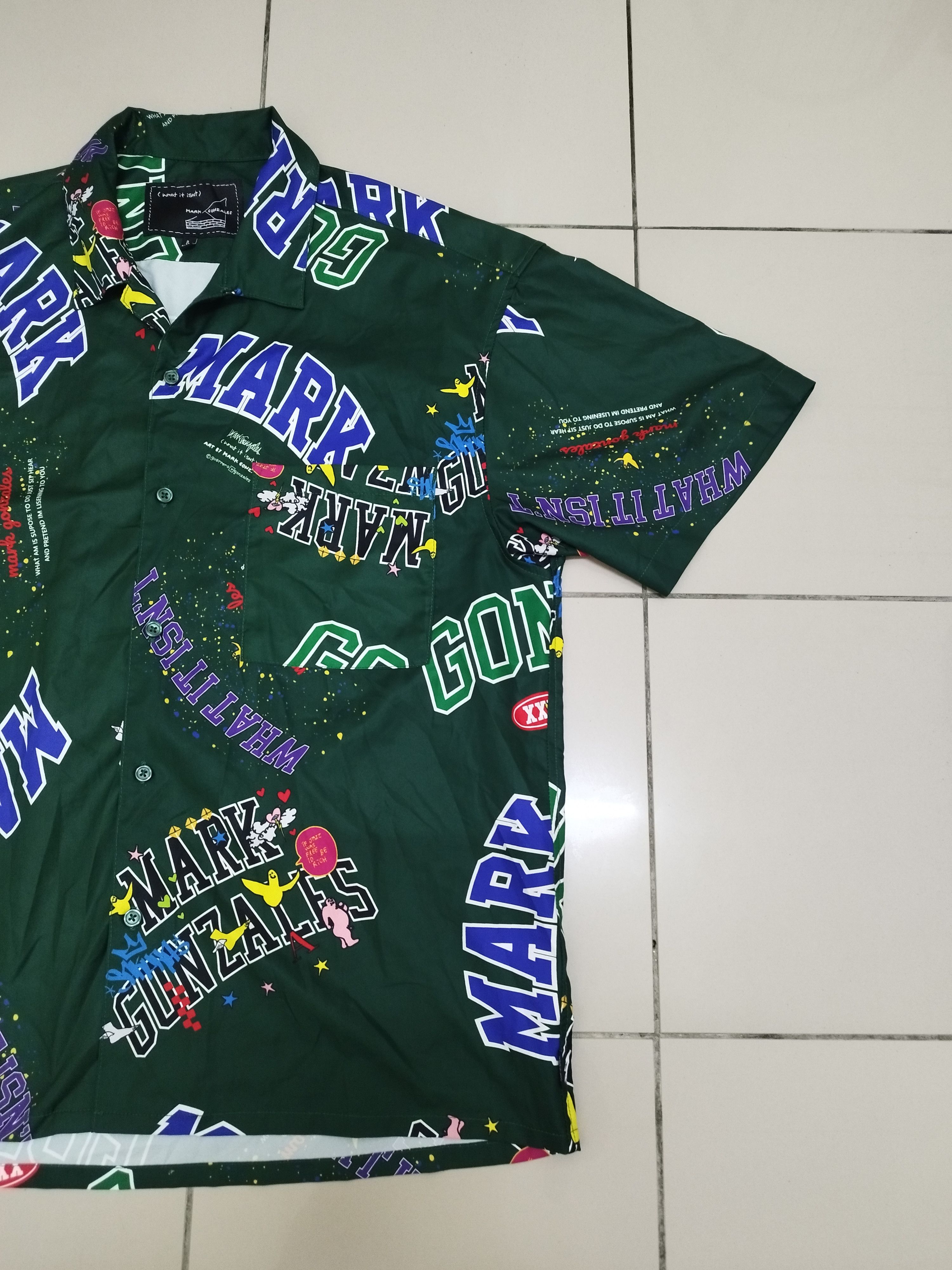Japanese Brand Mark Gonzales Over print Shirt Button Up Size US L / EU 52-54 / 3 - 3 Thumbnail