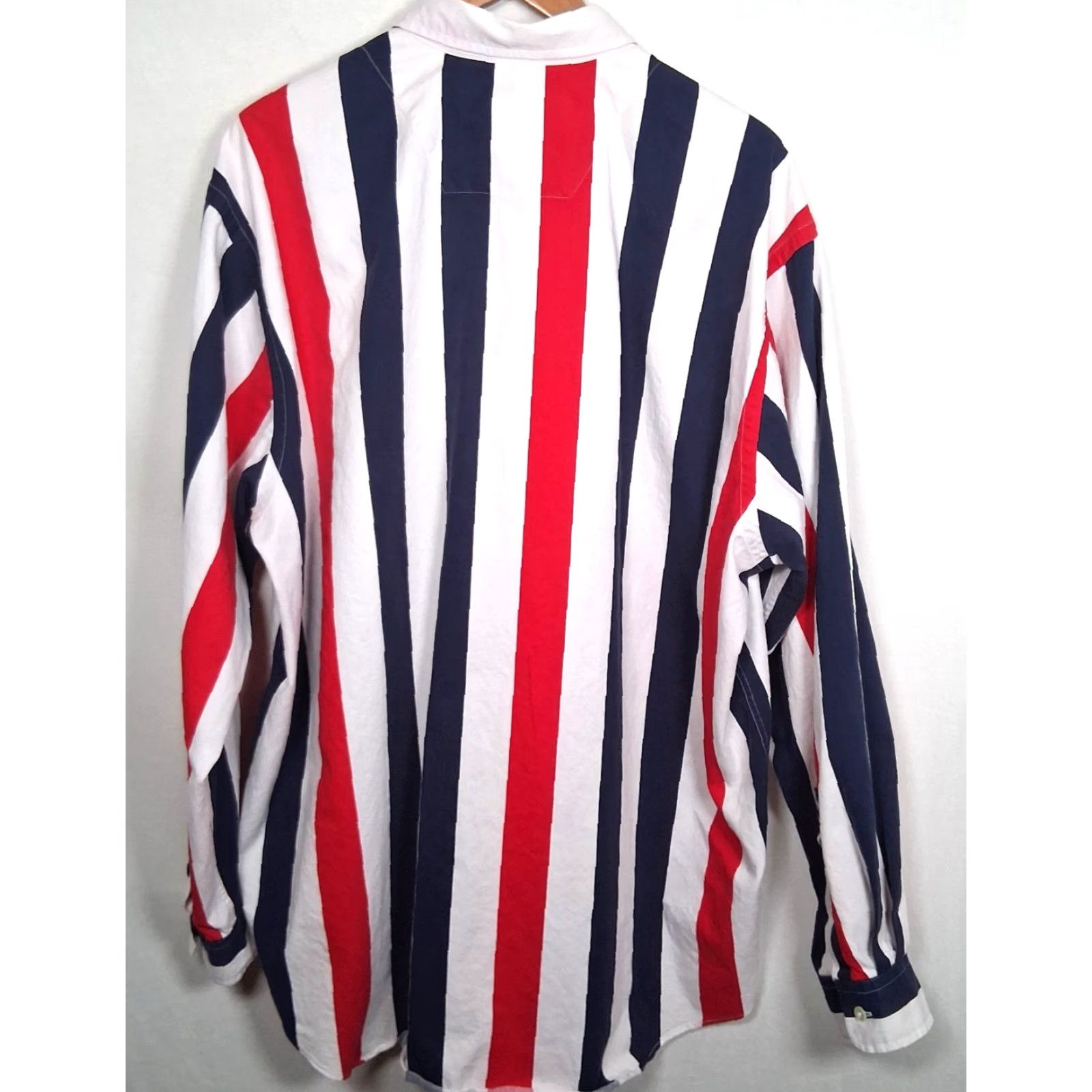 Nautica Vintage Nautica Sail Sports Shirt XL Nautical Red White Blue Stripe Boat Size US XL / EU 56 / 4 - 2 Thumbnail