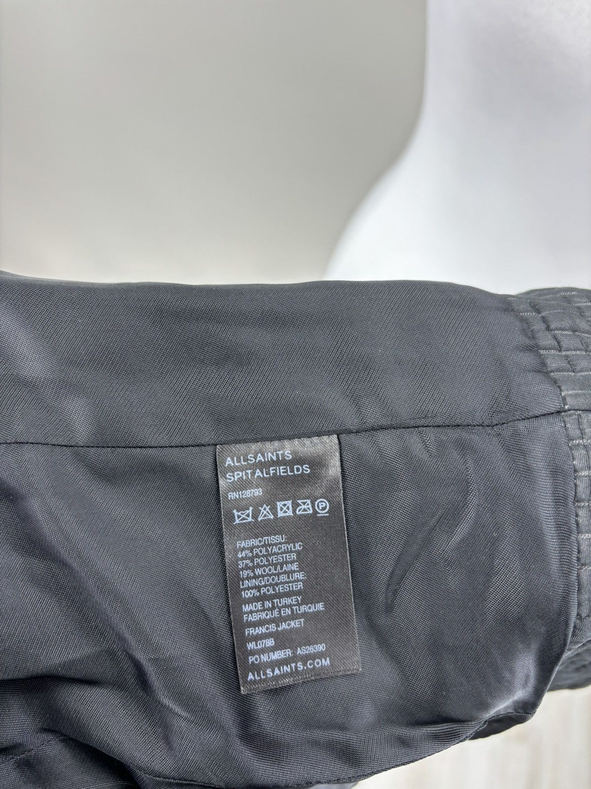 Allsaints Womens jacket All Saints Size 6 Color Black Size M / US 6-8 / IT 42-44 - 12 Thumbnail