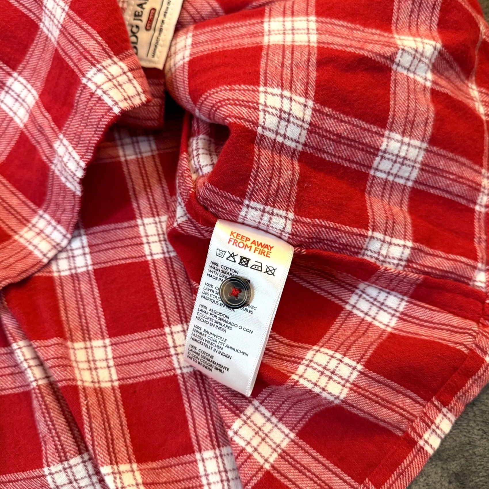 Urban Outfitters BDG Urban Outfitters Plaid Flannel Shirt Womens Large Red White Relaxed Fit NWT Size L / US 10 / IT 46 - 6 Thumbnail