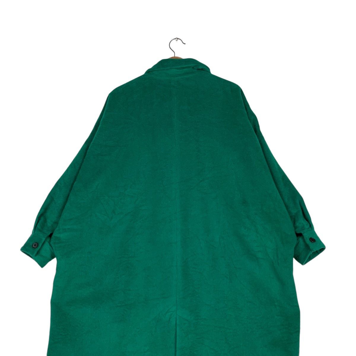 HARE HARE Asymmetrical Oversized Green Long Coat #1378-C62 Size ONE SIZE - 8 Thumbnail