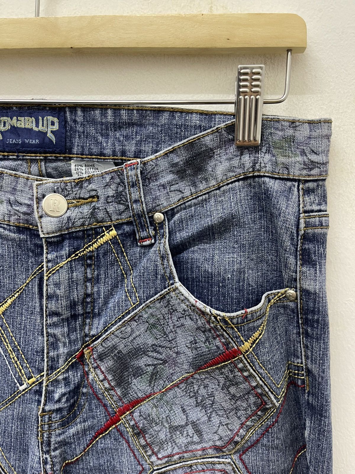 Japanese Brand Rare Vintage ROMABLUE Multi-Pockets Flare Bootcut Fancy Size US 29 - 9 Thumbnail