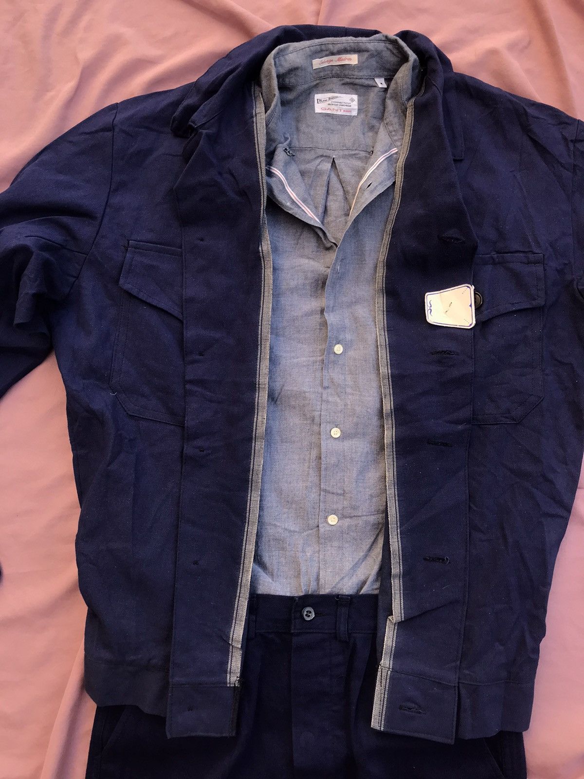 Other × Self Edge NWT SELVEDGE 80s CROPPED CHORE JACKET Size US M / EU 48-50 / 2 - 1 Thumbnail