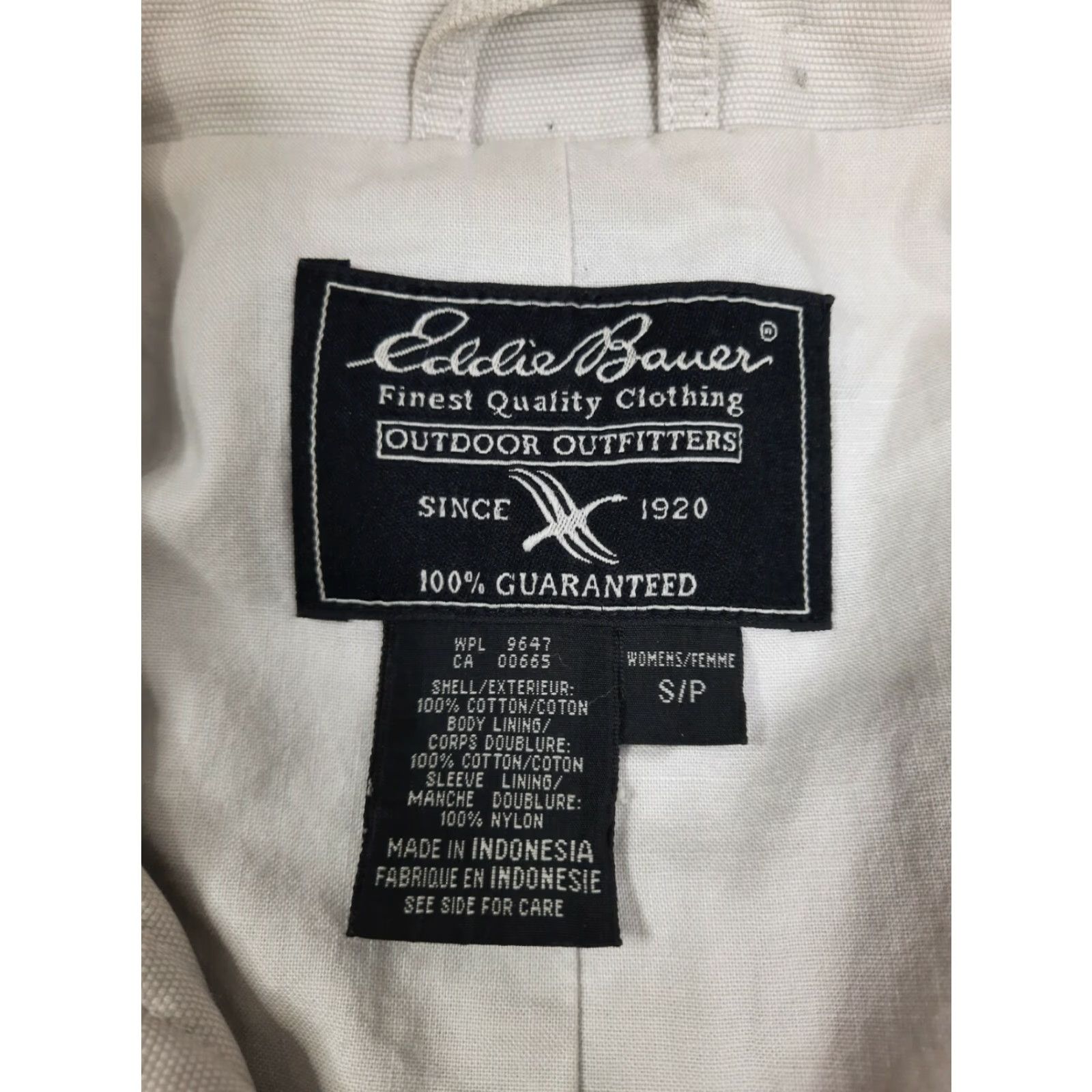 Eddie Bauer VINTAGE Eddie Bauer Khaki Canvas Barn Coat Jacket Bomber Women's Small Chore Coat Beige Canvas Barn Coat Eddie Bauer Women's Small Vintage Coat M Size S / US 4 / IT 40 - 2 Thumbnail