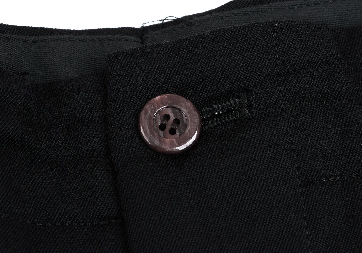 Jean Paul Gaultier Wool Gabardine Tack Straight Pants in Black 48 Size US 32 / EU 48 - 4 Thumbnail