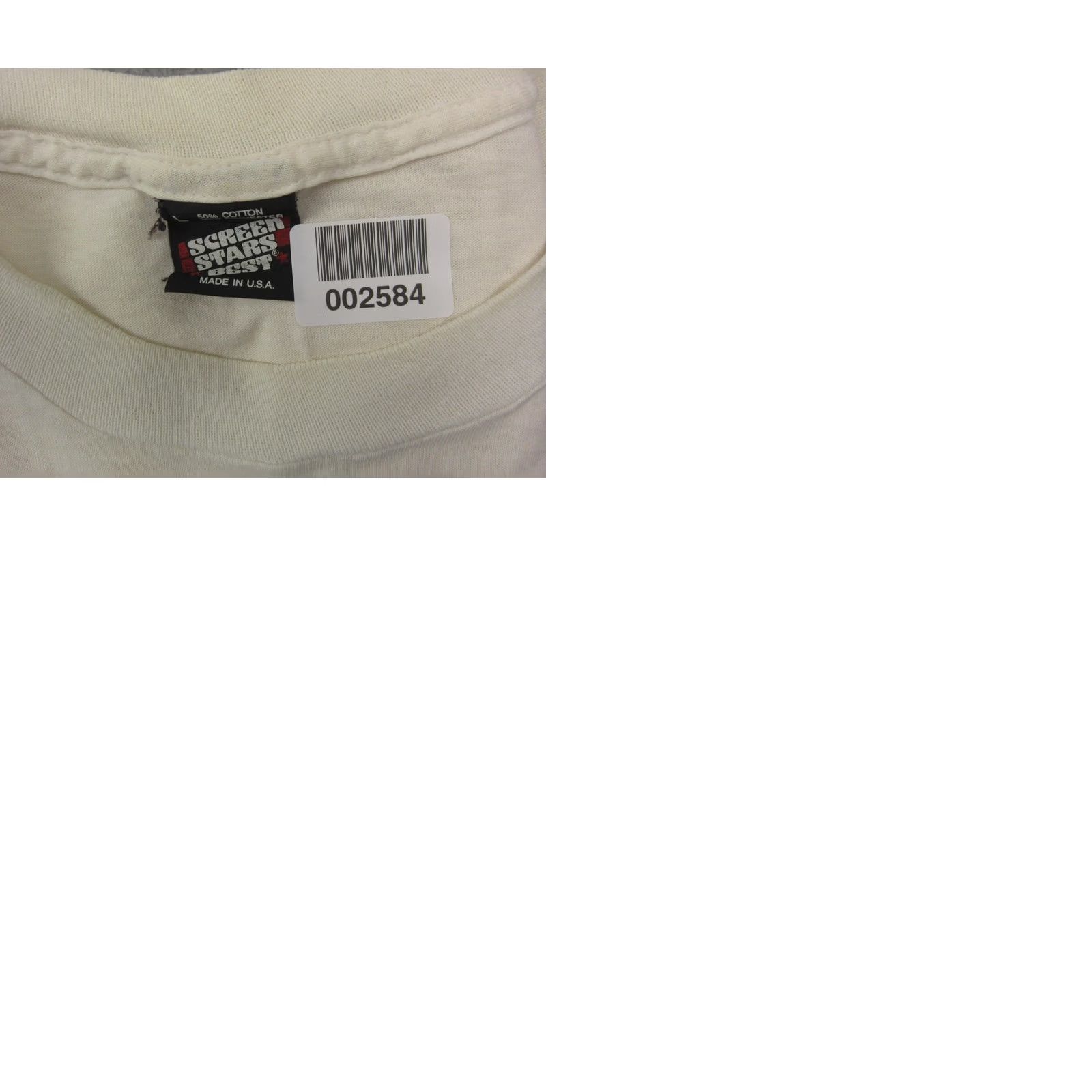 Vintage VINTAGE Running Shirt Large White Foot Print Run Single Stitch Made in USA Mens Size US L / EU 52-54 / 3 - 9 Thumbnail