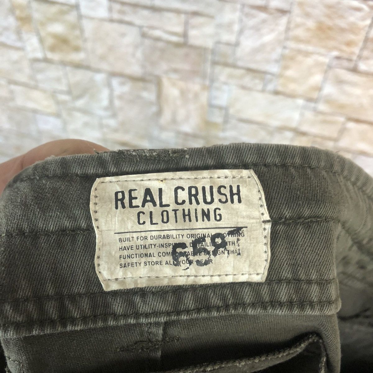 Japanese Brand Real Crush Dark Brown Cargo Multipocket Pants #A79 Size US 31 - 23 Thumbnail