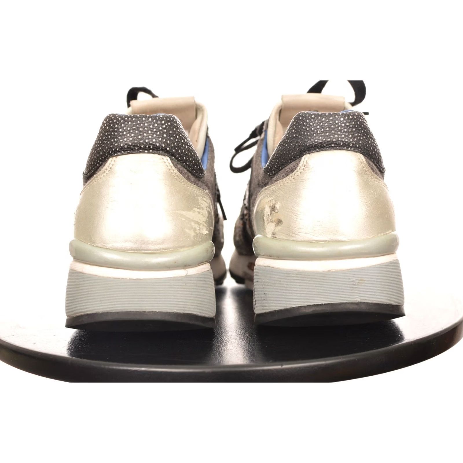 Premiata Premiata VAR 1618 Womens Glittered Sneakers Size 40 Gray Athletic Shoes Ladies 9.5 US Size US 10 / IT 40 - 4 Thumbnail