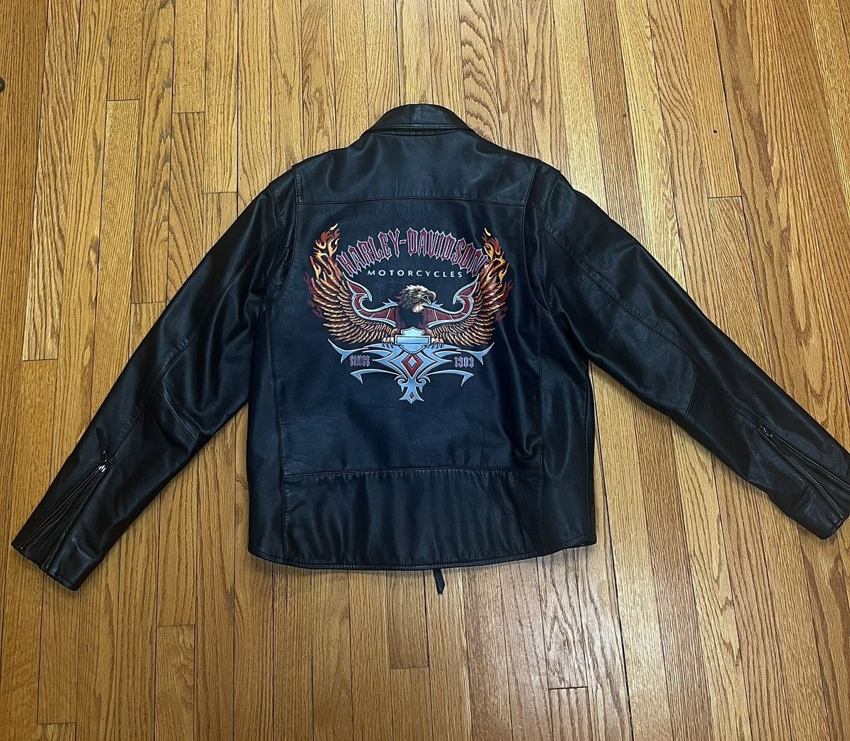 Harley Davidson RARE vintage HARLEY DAVIDSON hand painted eagle Size US L / EU 52-54 / 3 - 2 Thumbnail