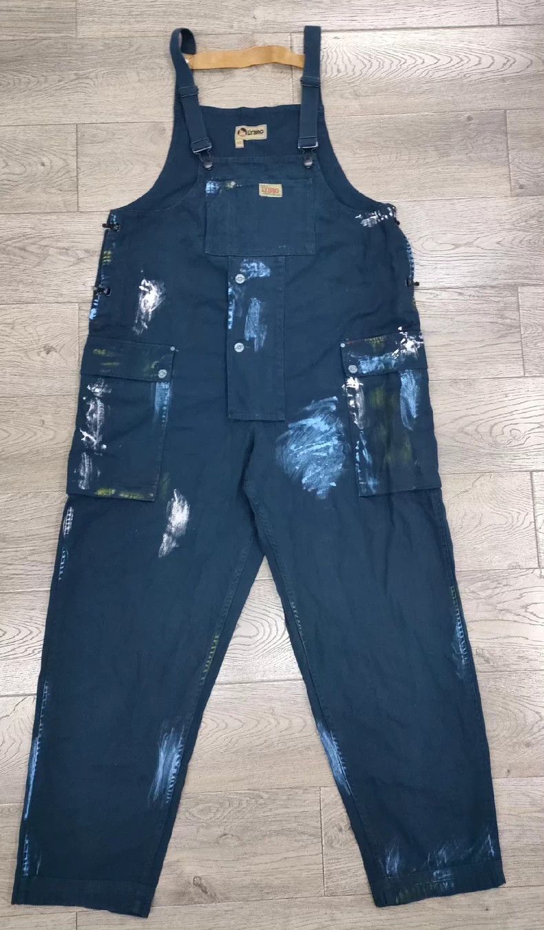 Nigel Cabourn Lybro Nigel Cabourn Paint Splatter Overalls - dmc Size US 31 - 1 Thumbnail