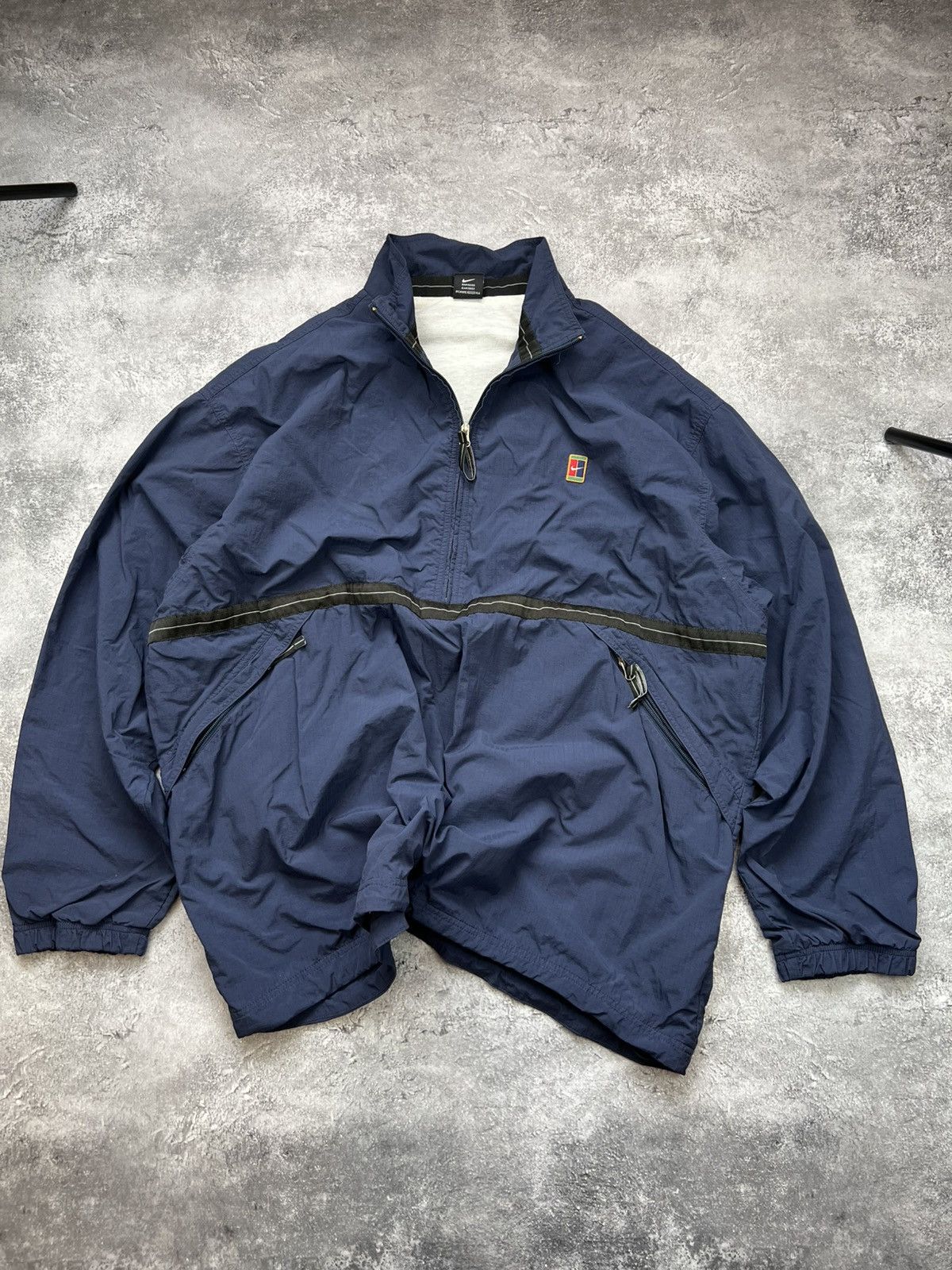 Nike Vintage 90s Nike Blue Anorak Nylon Mens Jacket Size US XXL / EU 58 / 5 - 1 Thumbnail