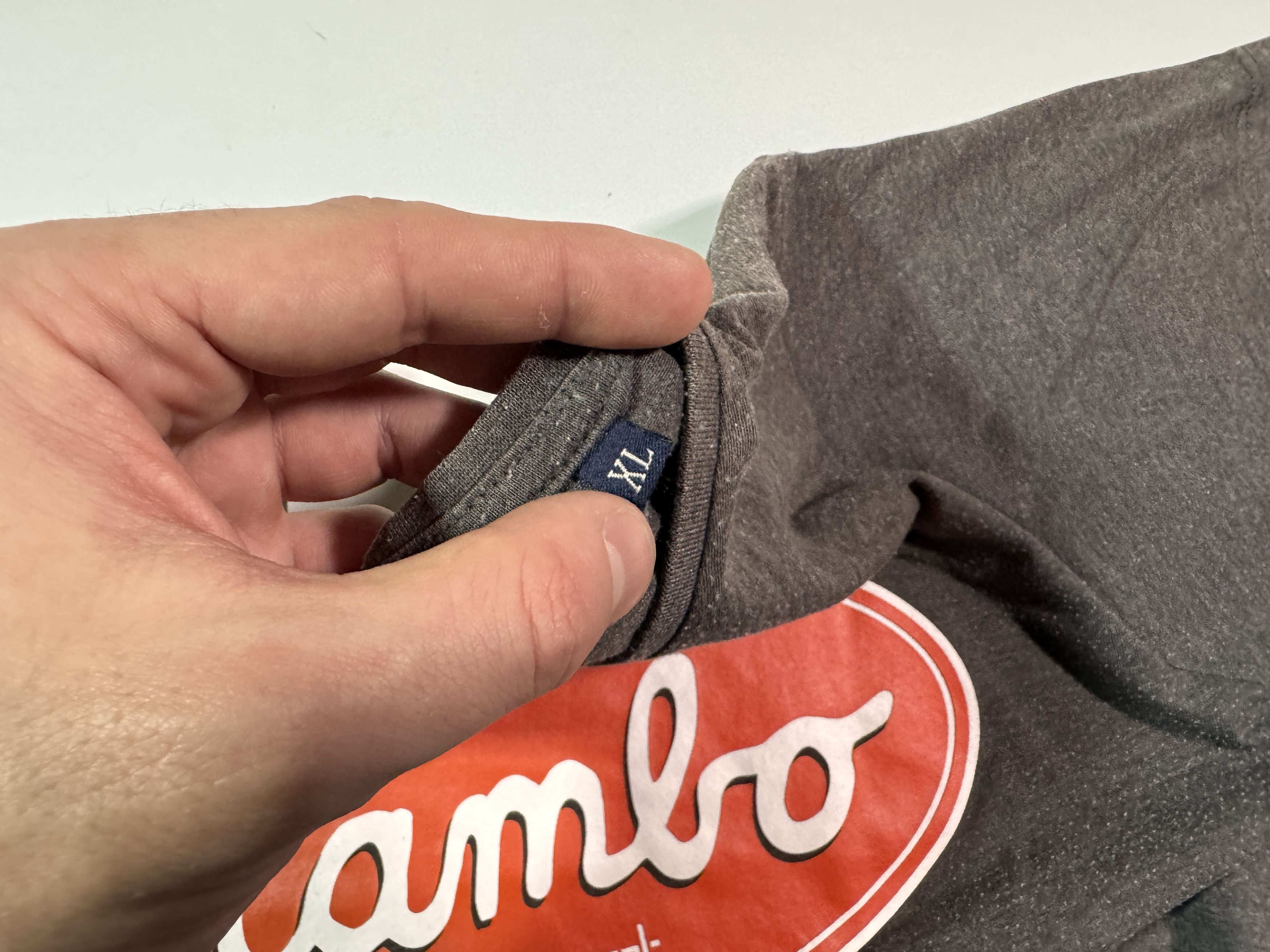 Mambo Mambo T-shirt Retro Y2k Logo Pop Art Surfing Grey Tee L/XL Size US L / EU 52-54 / 3 - 3 Thumbnail