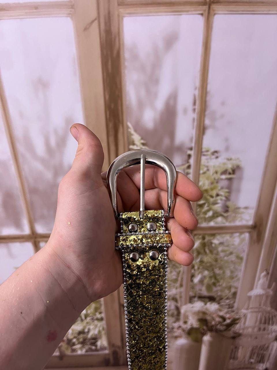Hysteric Glamour × Vintage Belt vintage japanese distressed rhinestones simon style Size ONE SIZE - 3 Thumbnail