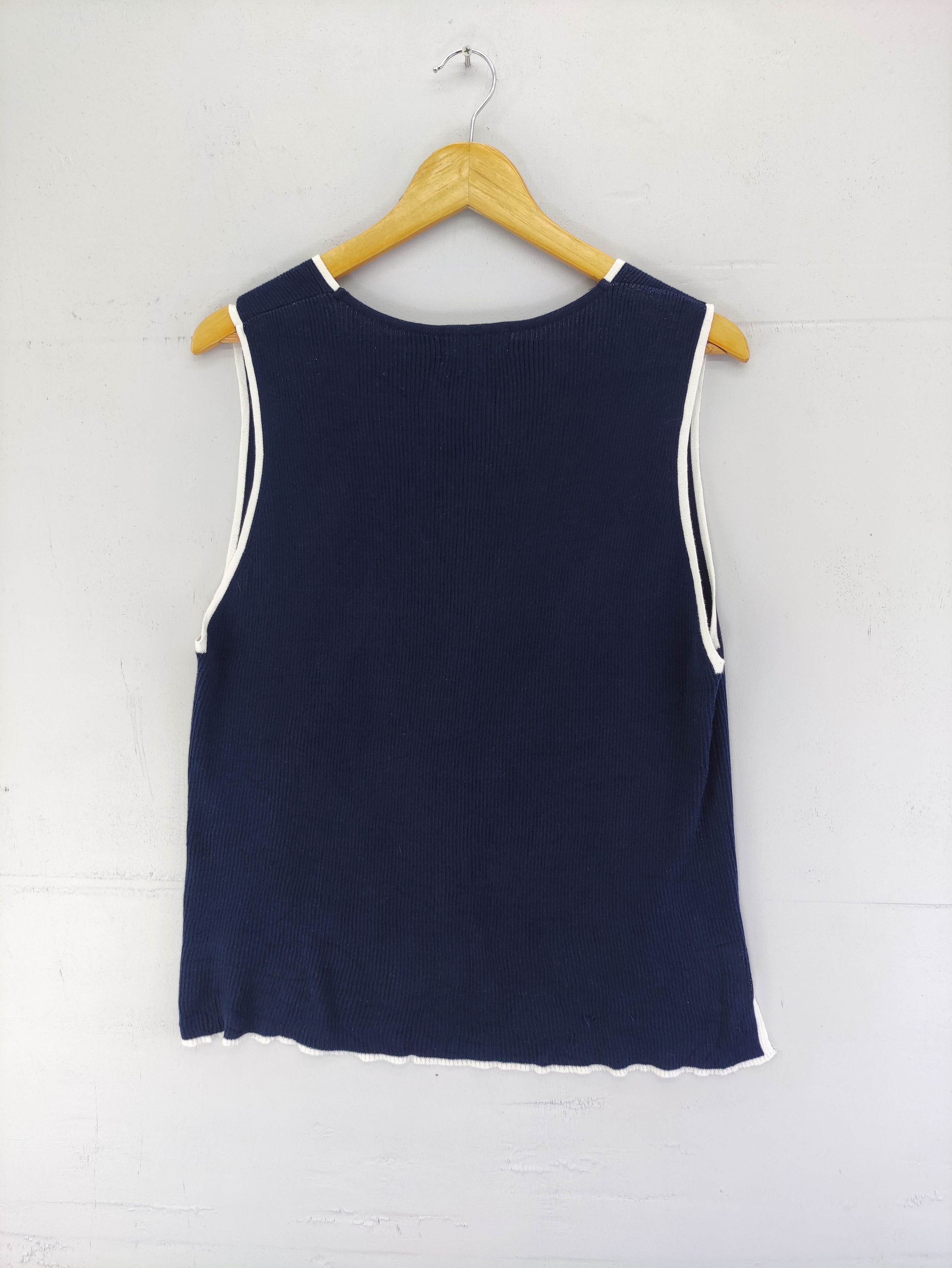 Burberry Vintage Burberrys Small Logo Cotton Vest Size US M / EU 48-50 / 2 - 5 Thumbnail