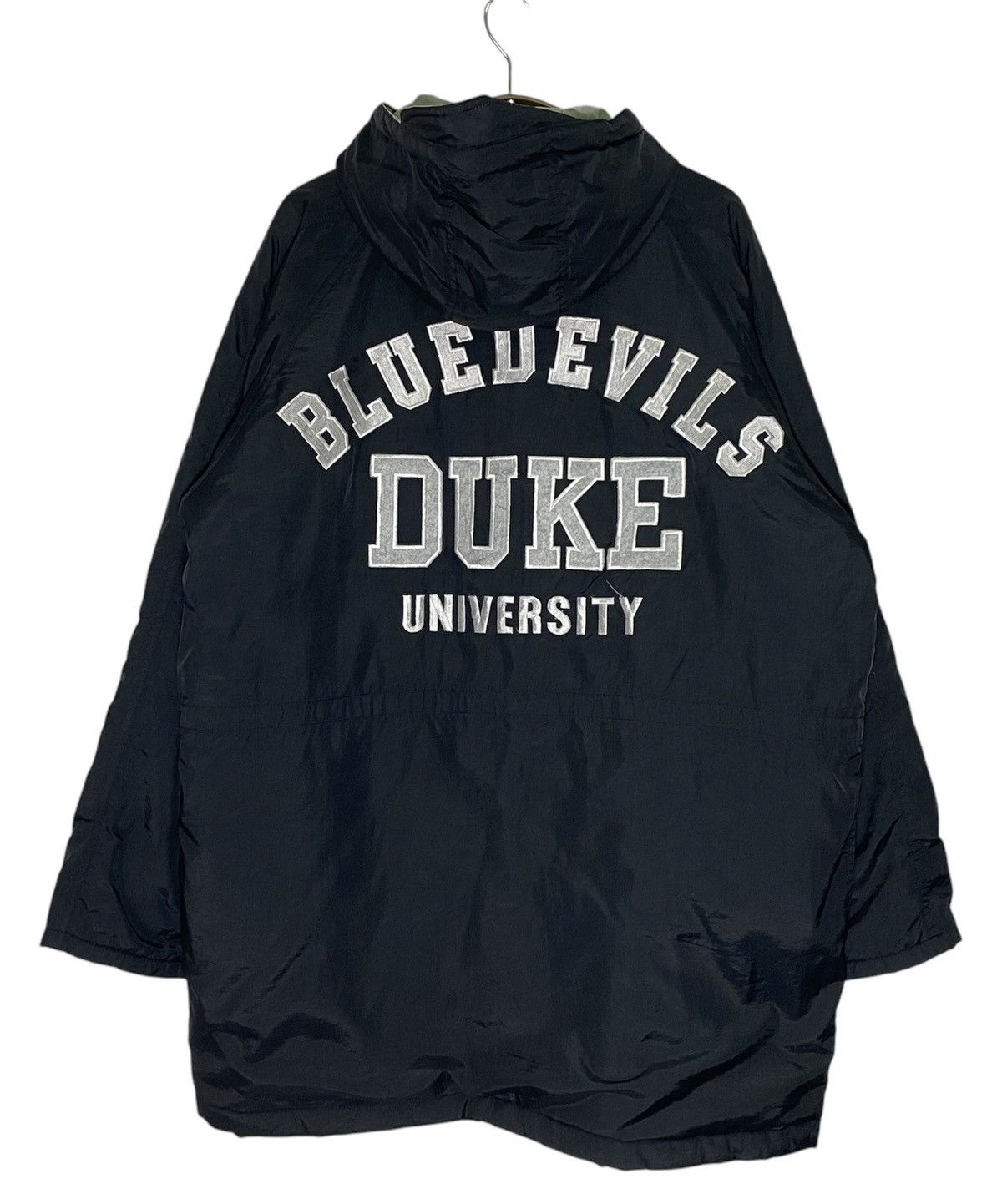NBA × Vintage Vintage DUKE BLUE DEVILS UNIVERSITY Long Jacket Hooded Size US XL / EU 56 / 4 - 1 Thumbnail