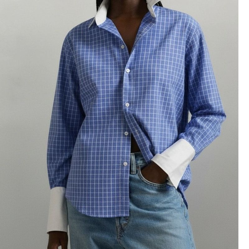Vintage Frank Rostron England Shirt Contrast Collar Four-button Cuff Size US XL / EU 56 / 4 - 2 Thumbnail