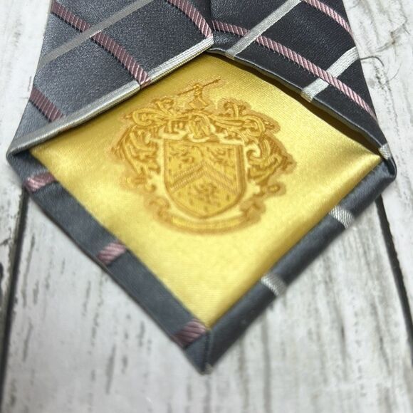 Donald Trump Donald J. Trump Pink Gray 100% Silk tie Signature Collection Size ONE SIZE - 2 Thumbnail