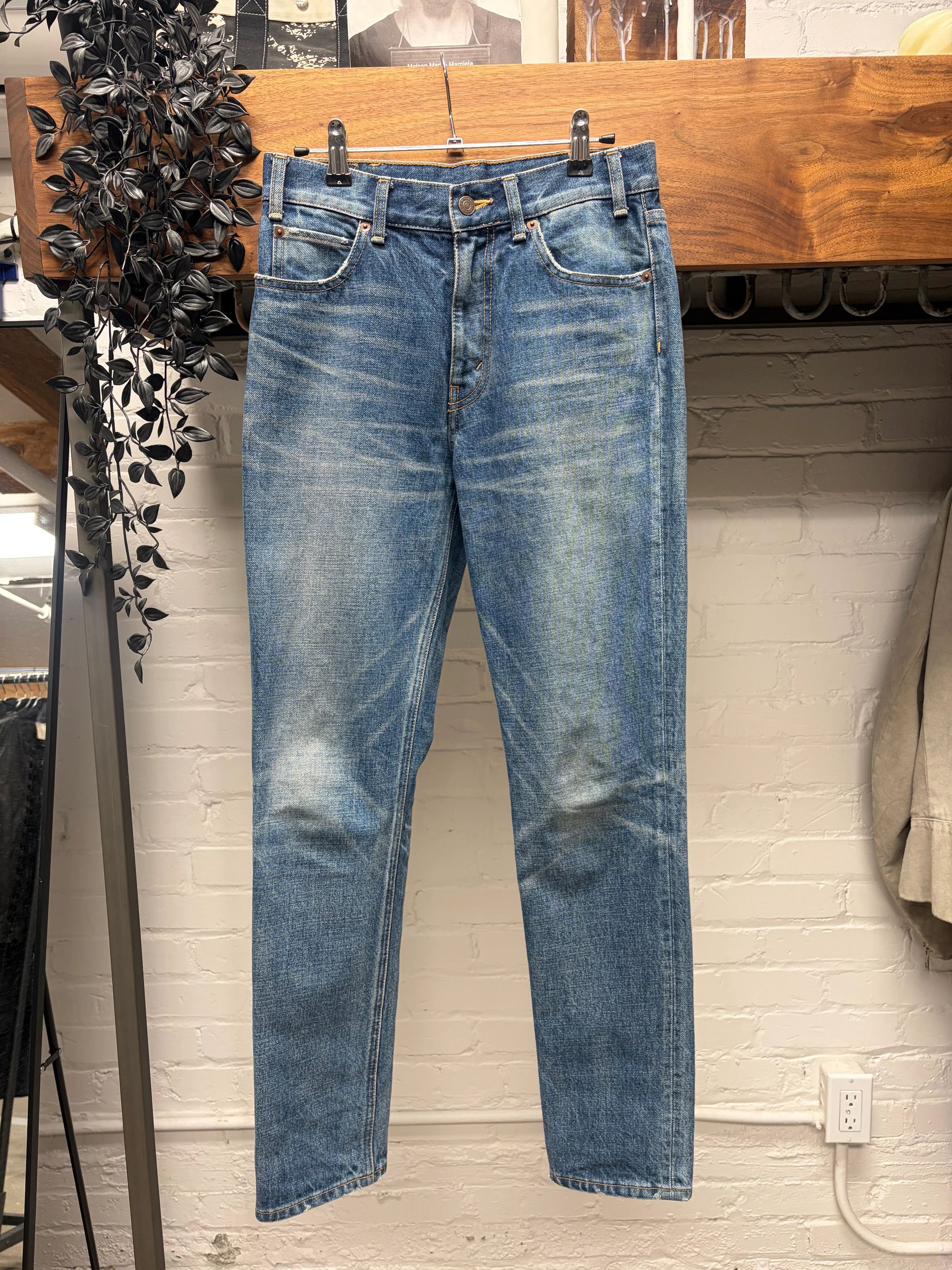 Celine Celine ‘1AA3’ Washed Blue Skinny Jeans Size US 28 / EU 44 - 1 Thumbnail