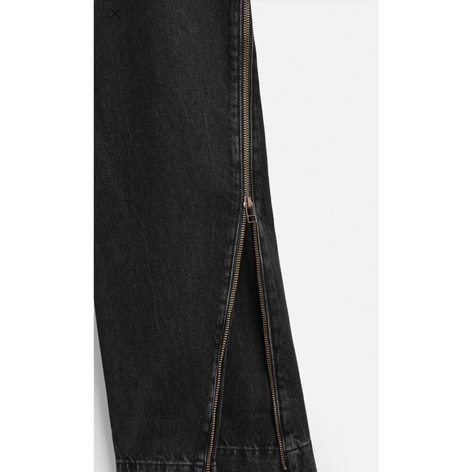 Zara Nwt-Zara - flared zippers jeans -31 Size US 31 - 3 Thumbnail