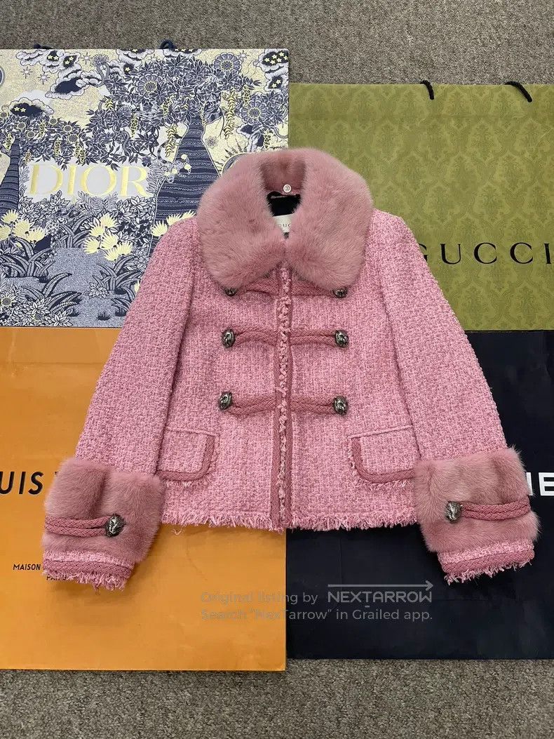 Gucci Gucci Pink tweed coat Size XS / US 0-2 / IT 36-38 - 1 Thumbnail