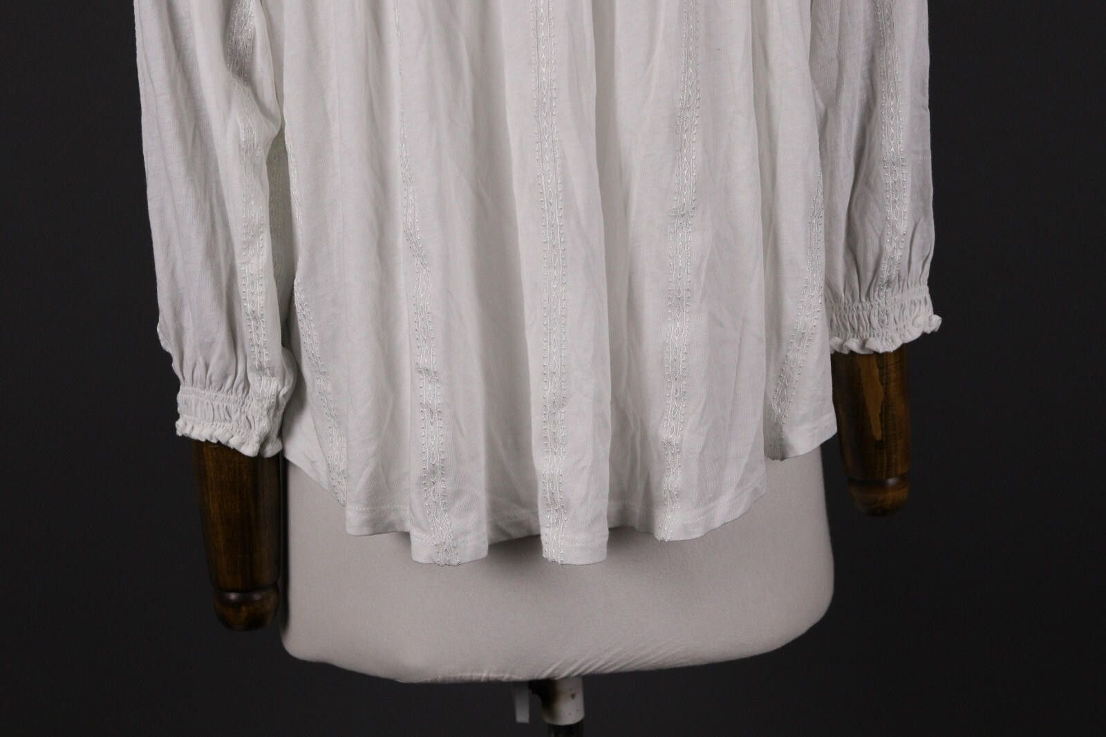 Lauren Ralph Lauren Lauren Ralph Lauren White Lagenlook Blouse Shirt Size M Size M / US 6-8 / IT 42-44 - 7 Thumbnail
