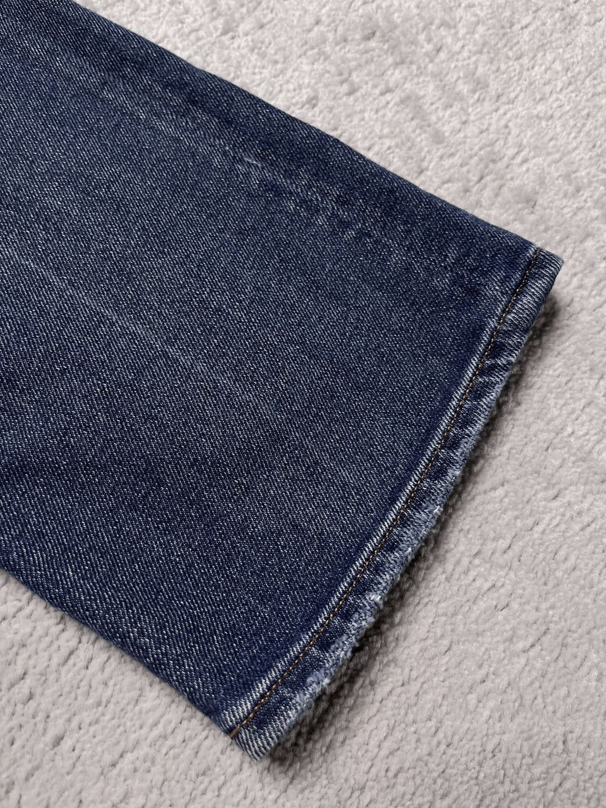 Acne Studios Vintage Blue Acne Studio Straight Leg Jeans Trash Ripped Size 29" - 6 Thumbnail