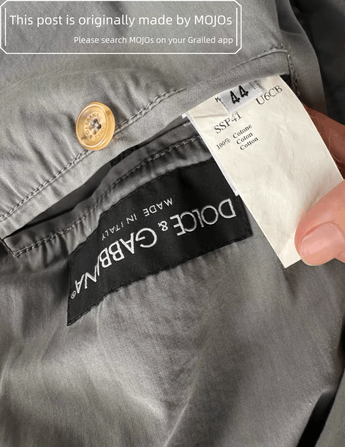 Dolce & Gabbana Sz 44 Dolce & Gabbana 03SS Cargo Bomber mojos3912 Size US S / EU 44-46 / 1 - 6 Thumbnail