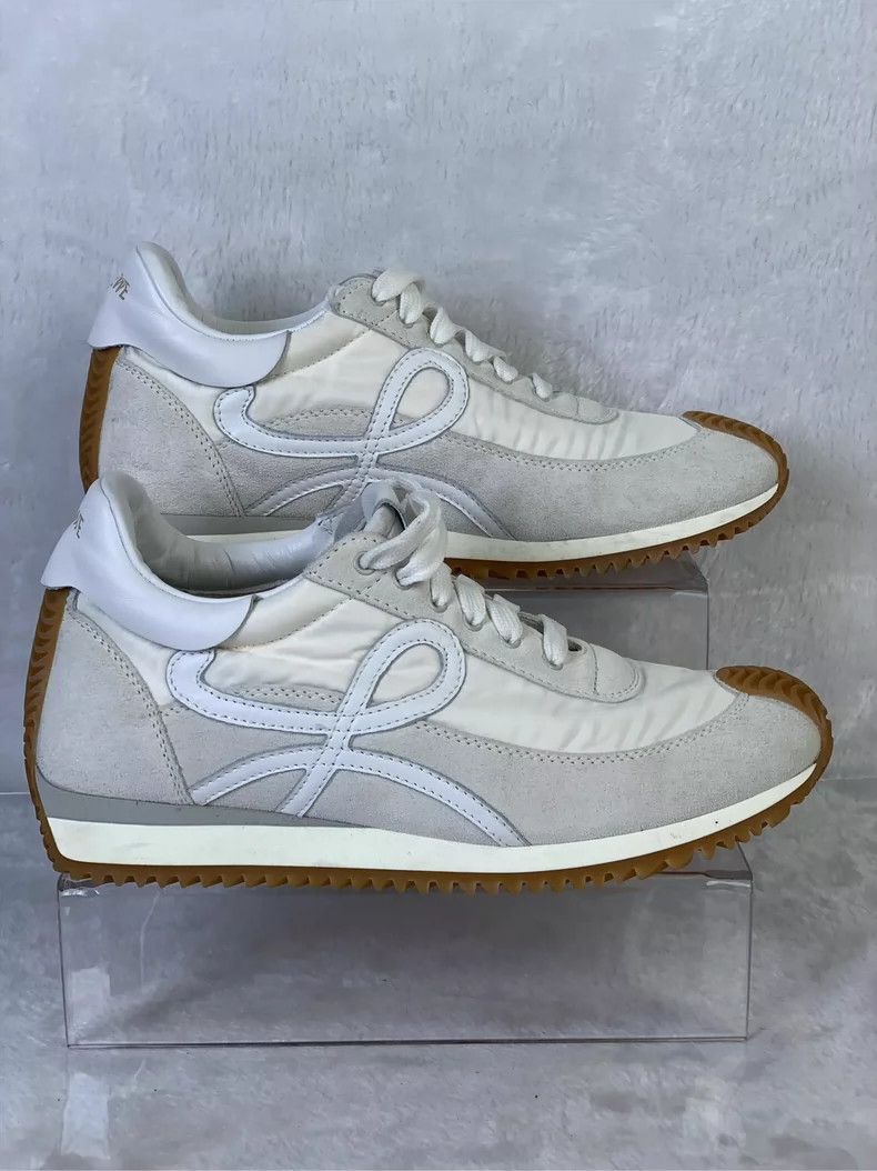 Loewe LOEWE Flow Runner suede and nylon retro sneakers Size US 7.5 / IT 37.5 - 2 Thumbnail