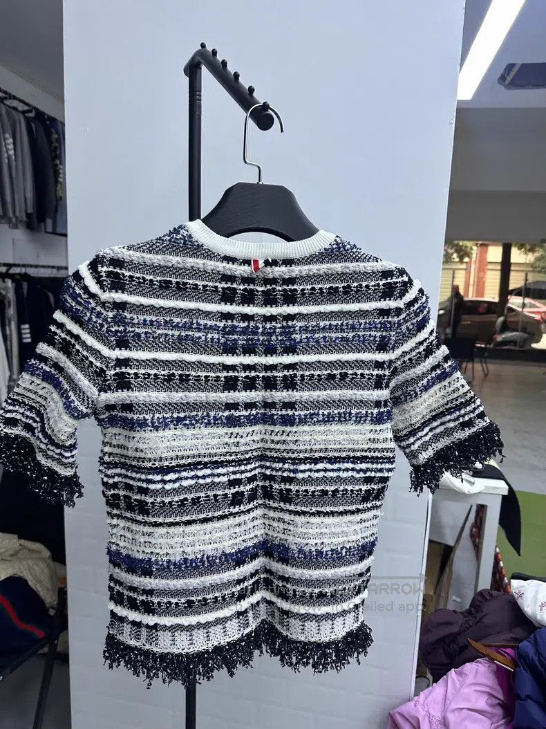 Thom Browne Thom Browne Knit Fringe Short Sleeve Size US S / EU 44-46 / 1 - 2 Thumbnail