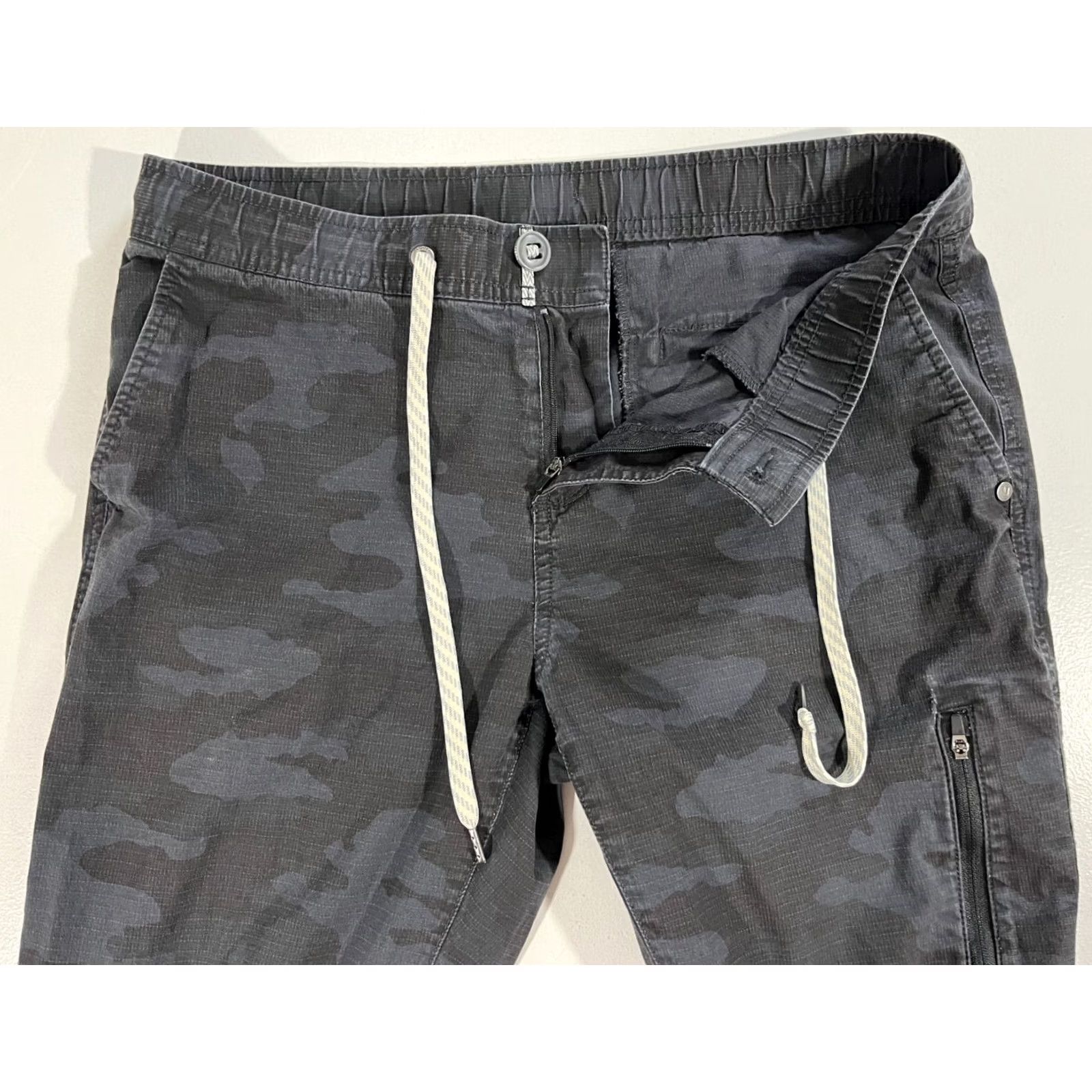 Vuori VUORI Women's DuraTerra Ripstop Pants Gray VW401 M Cotton Blend Inseam 28" Pockets Drawstring Outdoor Athleisure Mens? Size 32" / US 10 / IT 46 - 3 Thumbnail