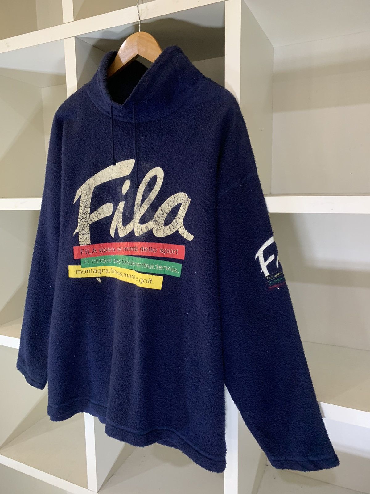 Bjorn Borg × Fila × Vintage Vintage Fila Fleece Sweater Size US L / EU 52-54 / 3 - 3 Thumbnail
