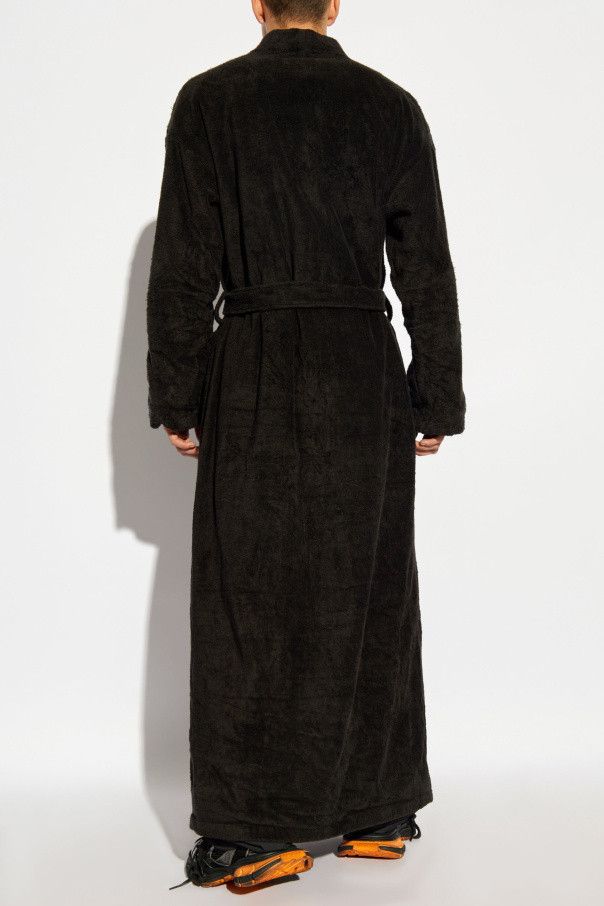 Balenciaga o1bcso1str1125 Maxi Bathrobe Coat in Black Size US XL / EU 56 / 4 - 5 Thumbnail