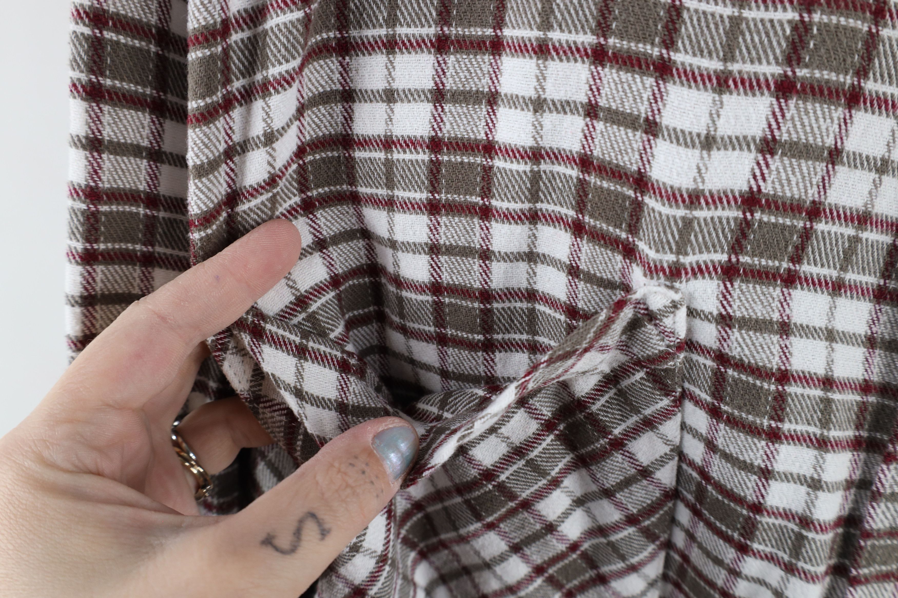 Vintage Vintage 90s Streetwear Collared Snap Button Shirt Plaid Size US XL / EU 56 / 4 - 4 Thumbnail