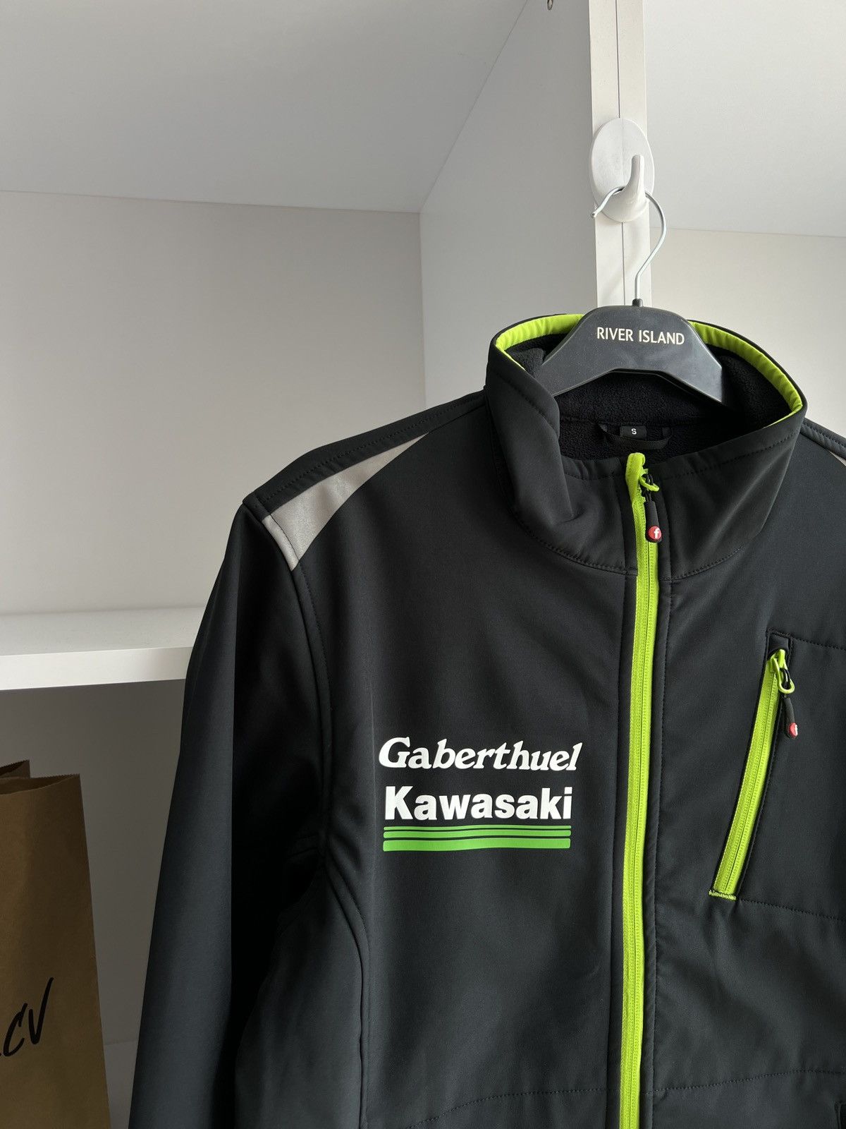 Vintage Vintage Kawasaki Softshell Racing Jacket Size US S / EU 44-46 / 1 - 6 Thumbnail