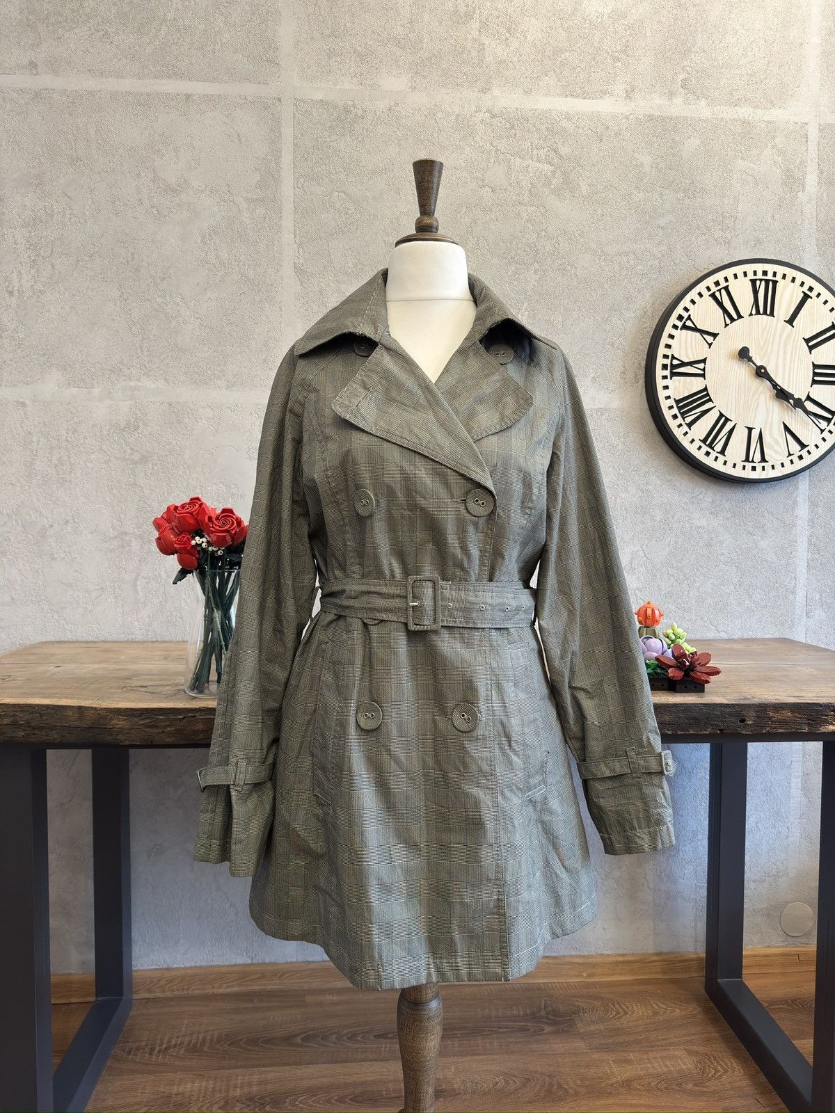 Vintage Vintage avant garde trench coat swag if6was9 lgb yohji vibe Size M / US 6-8 / IT 42-44 - 1 Thumbnail