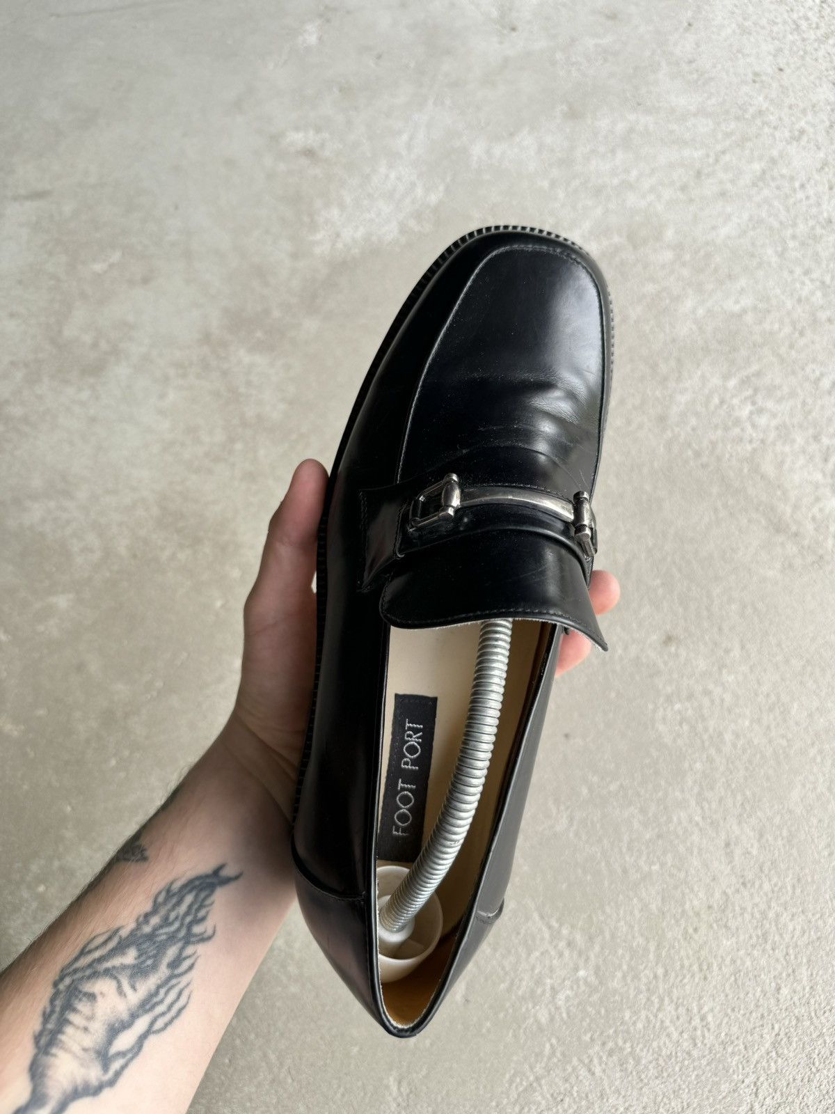 Vintage Black High Quality Leather Loafers Vintage Y2k Italy Hype Size US 8 / EU 41 - 7 Thumbnail