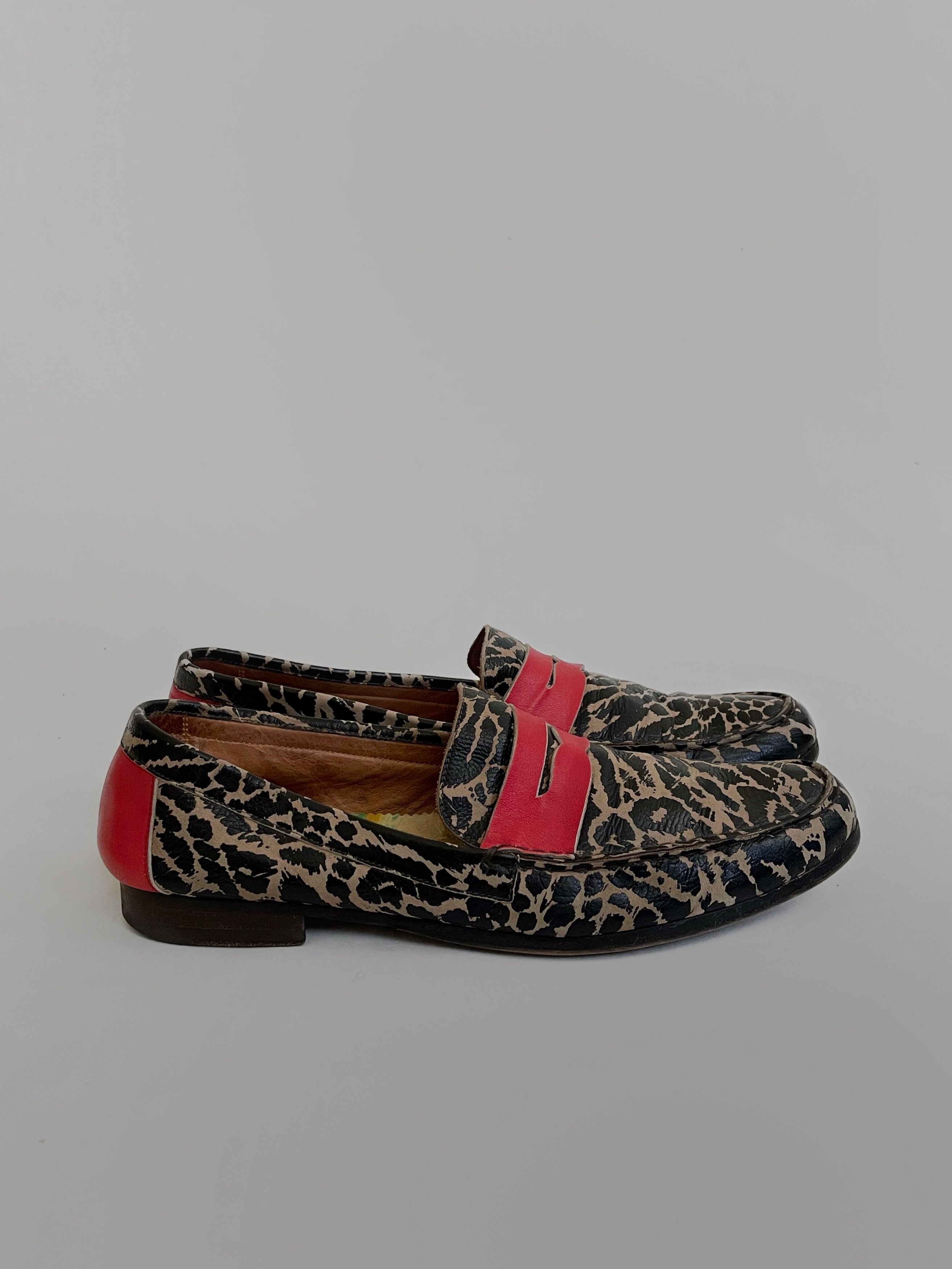 Paul Smith Paul Smith leather leopard print loafers Size US 7 / EU 40 - 5 Thumbnail