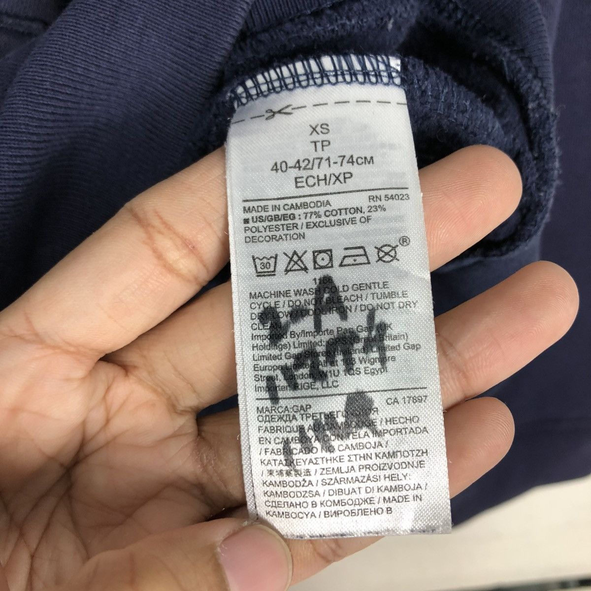Japanese Brand 🔥VINTAGE HOODIE PULL OVER GAP BIG LOGO SPELL OUT Size US XS / EU 42 / 0 - 19 Thumbnail